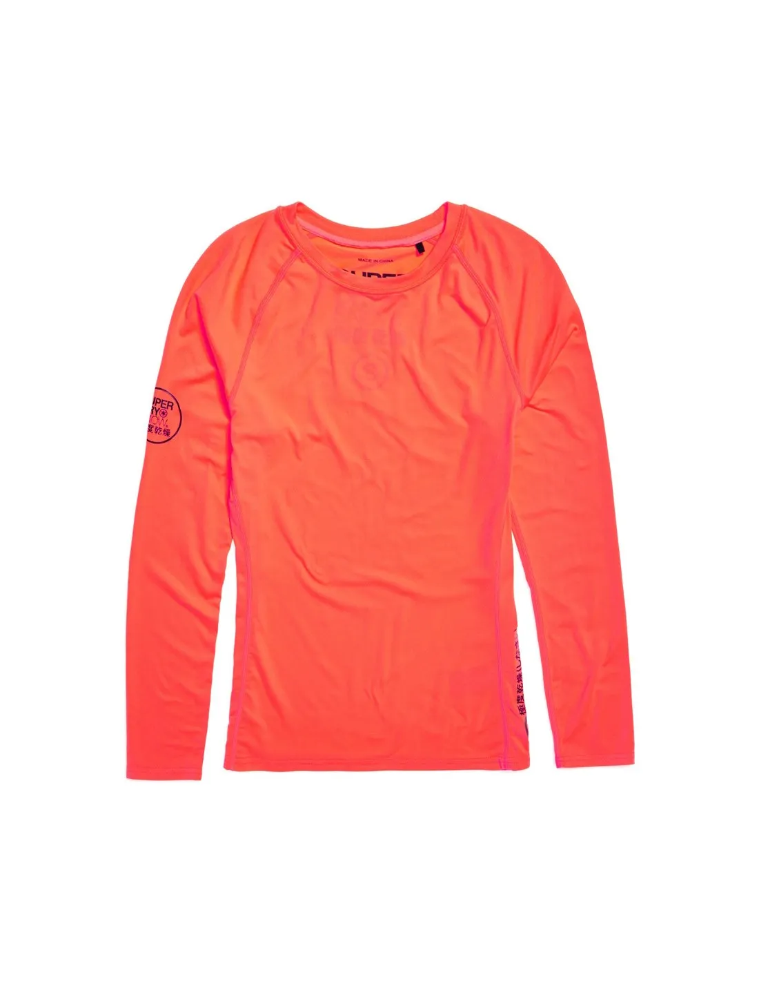Maglietta tecnica corallo Baselayer in carbonio Superdry