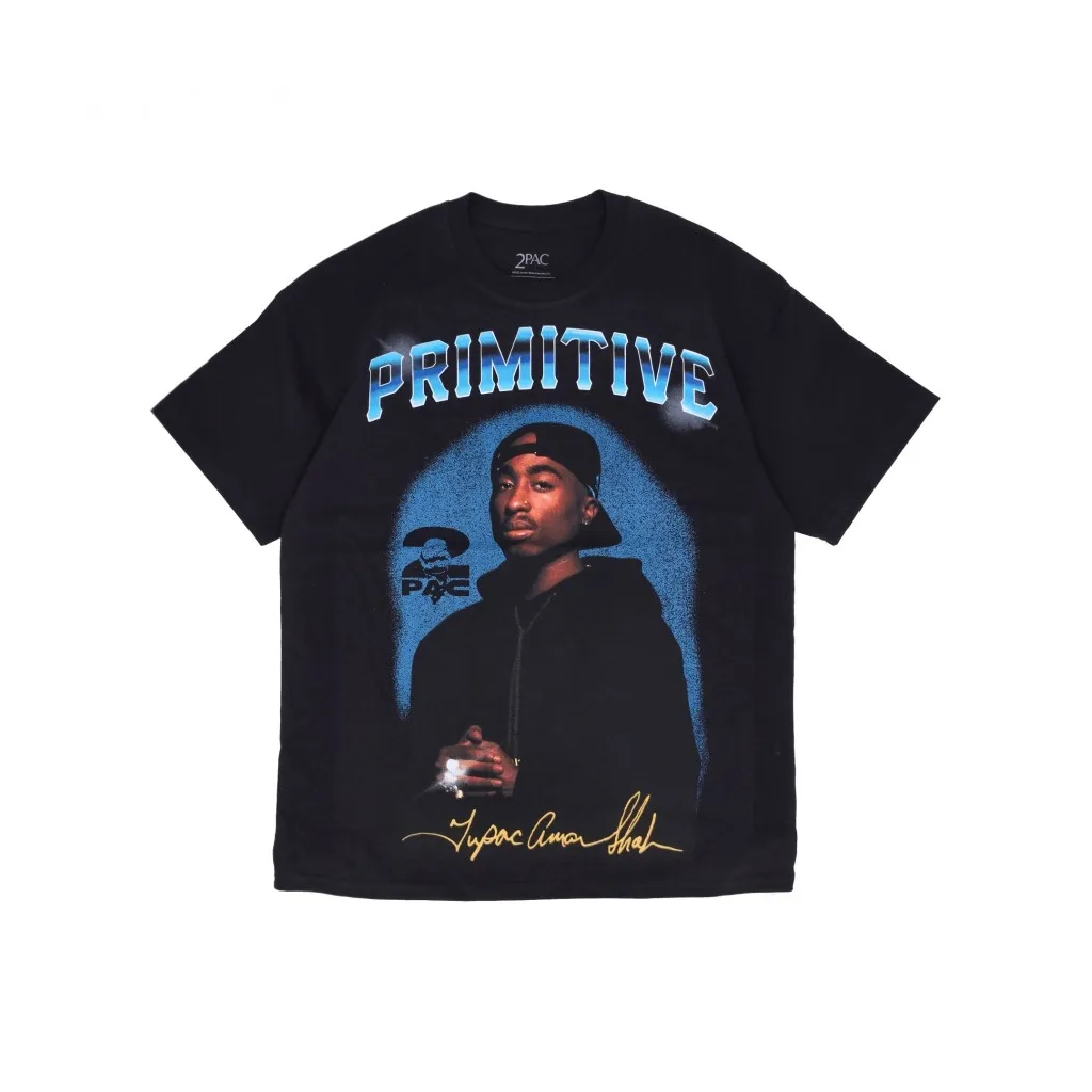 maglietta uomo shine tee x 2pac BLACK