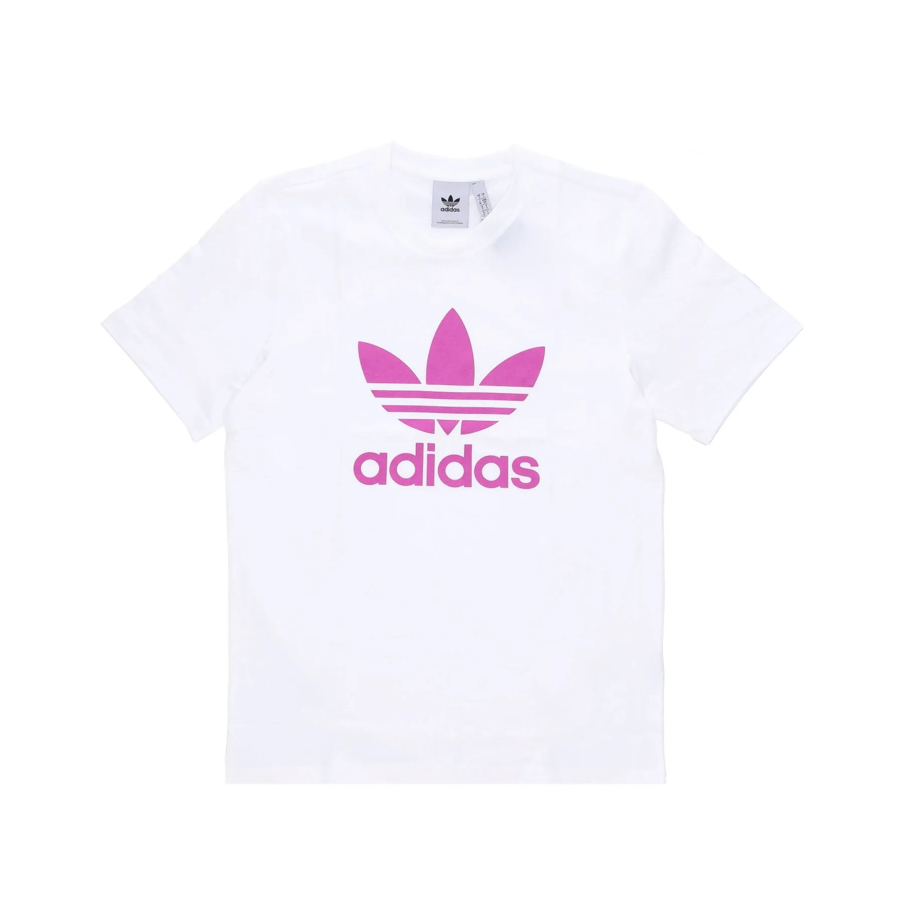Maglietta Uomo Trefoil Tee White/semi Pulse Lilac