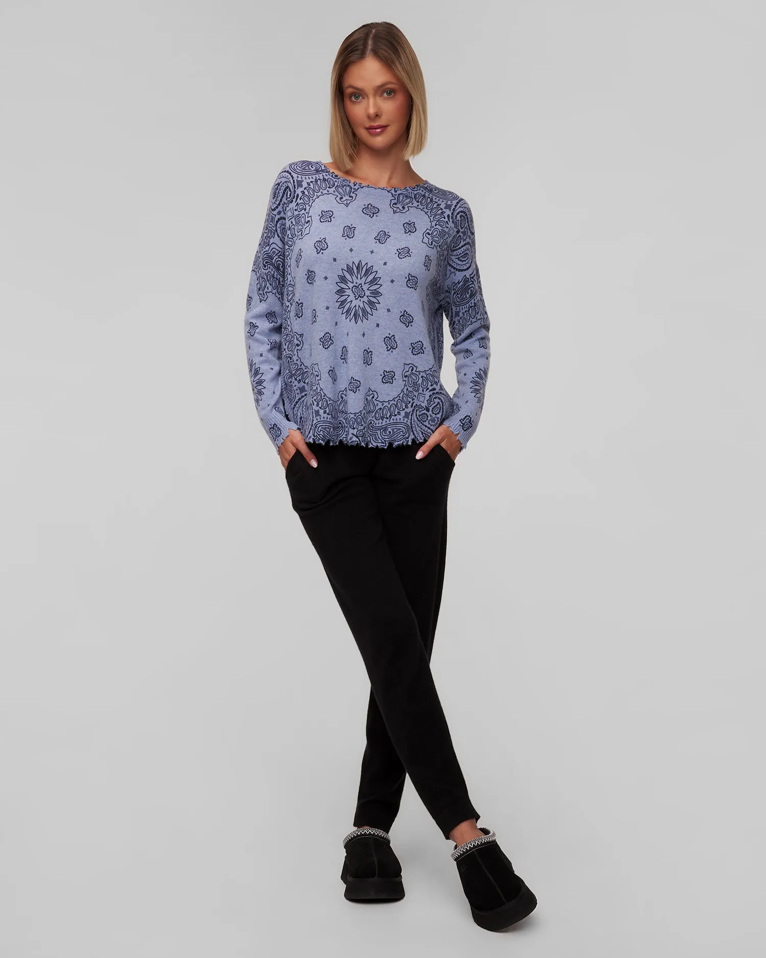 Maglione in cashmere da donna Kujten Mela Bandana Bico F2913-2253