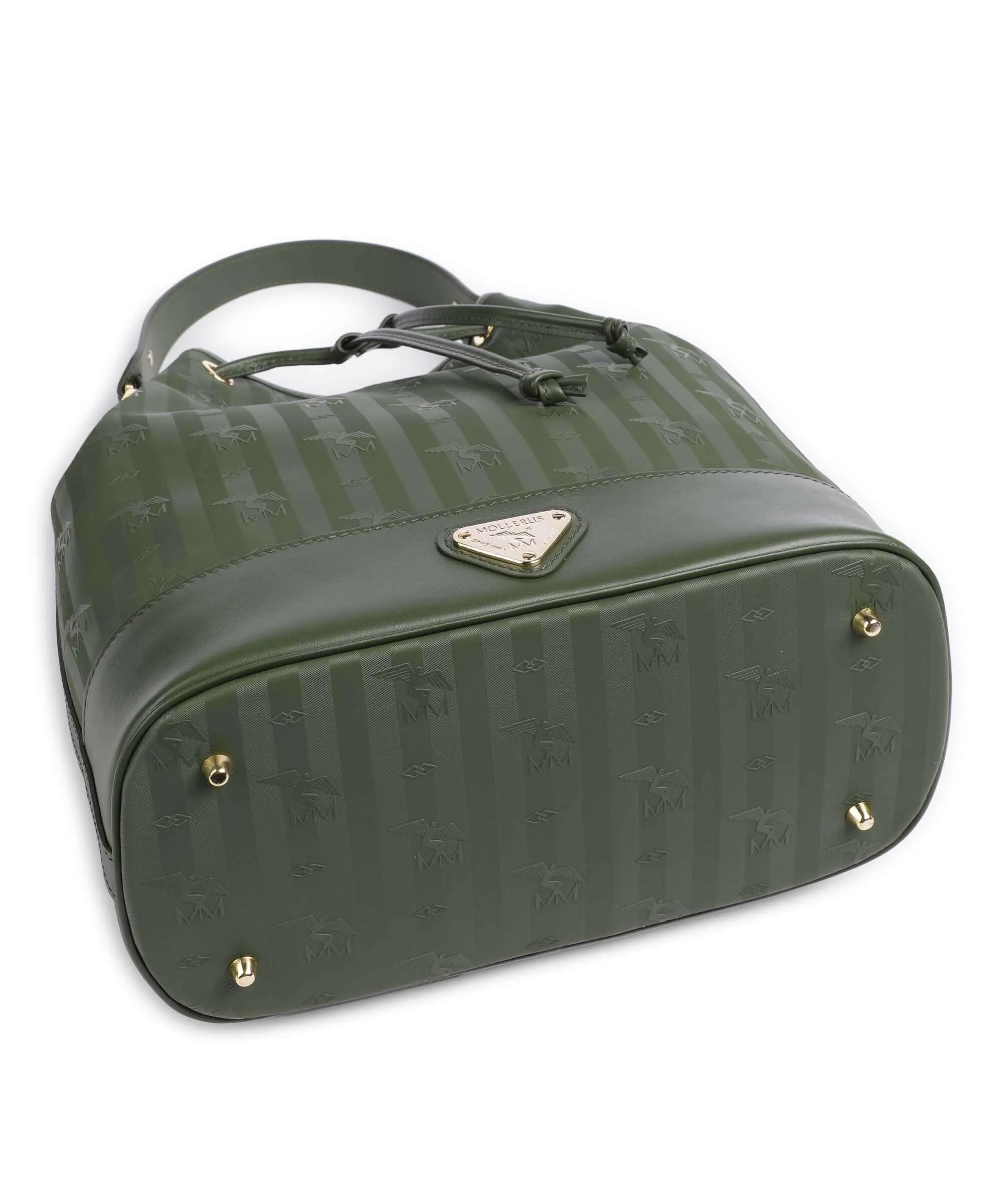  Maison Mollerus Vinerus Niesen Borsa a secchiello tela verde-oliva  