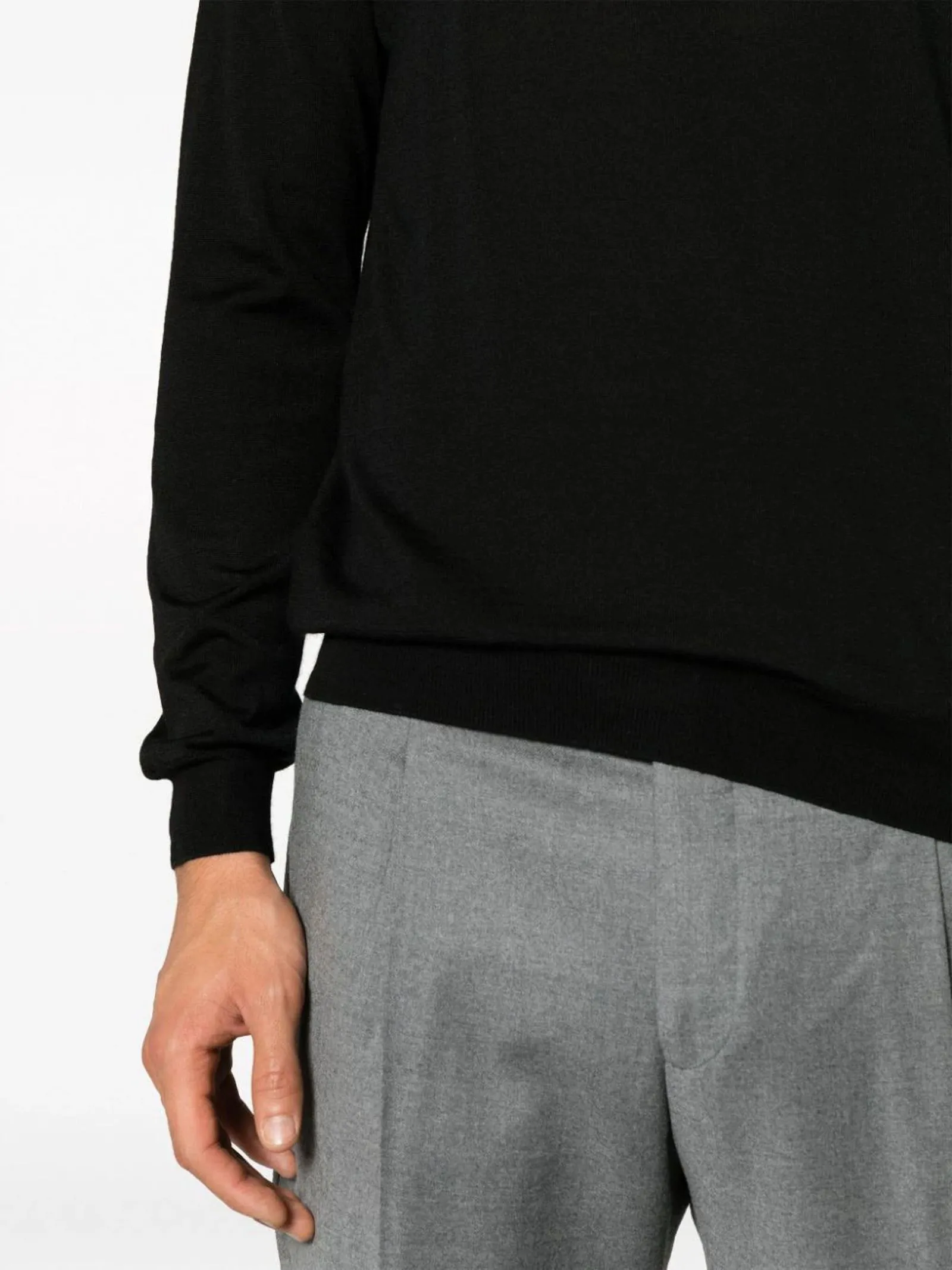 MALO Abbigliamento,Maglieria Maglione in cashmere nero 