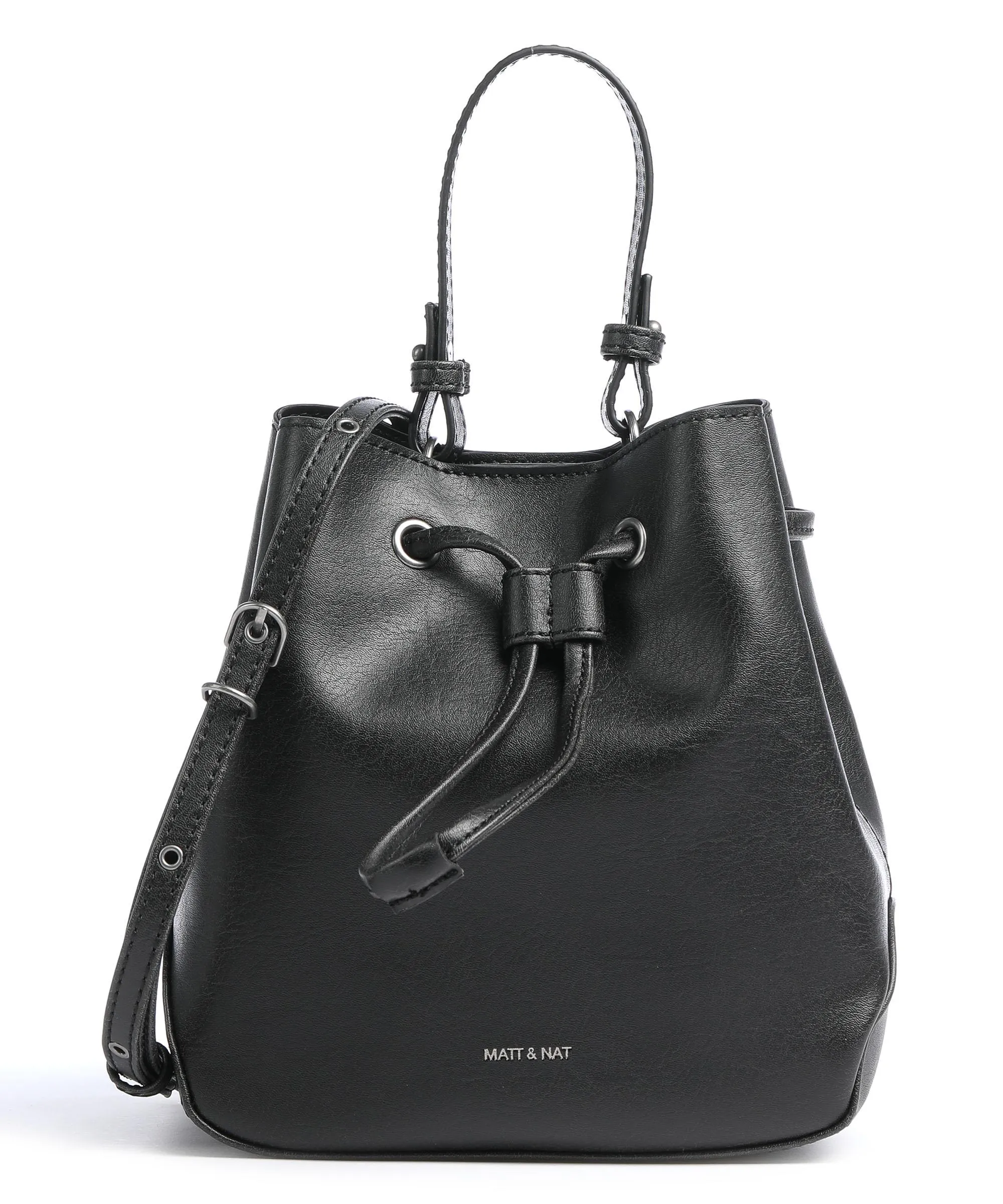  Matt & Nat Vintage Dupont Borsa a secchiello pelle sintetica nero  