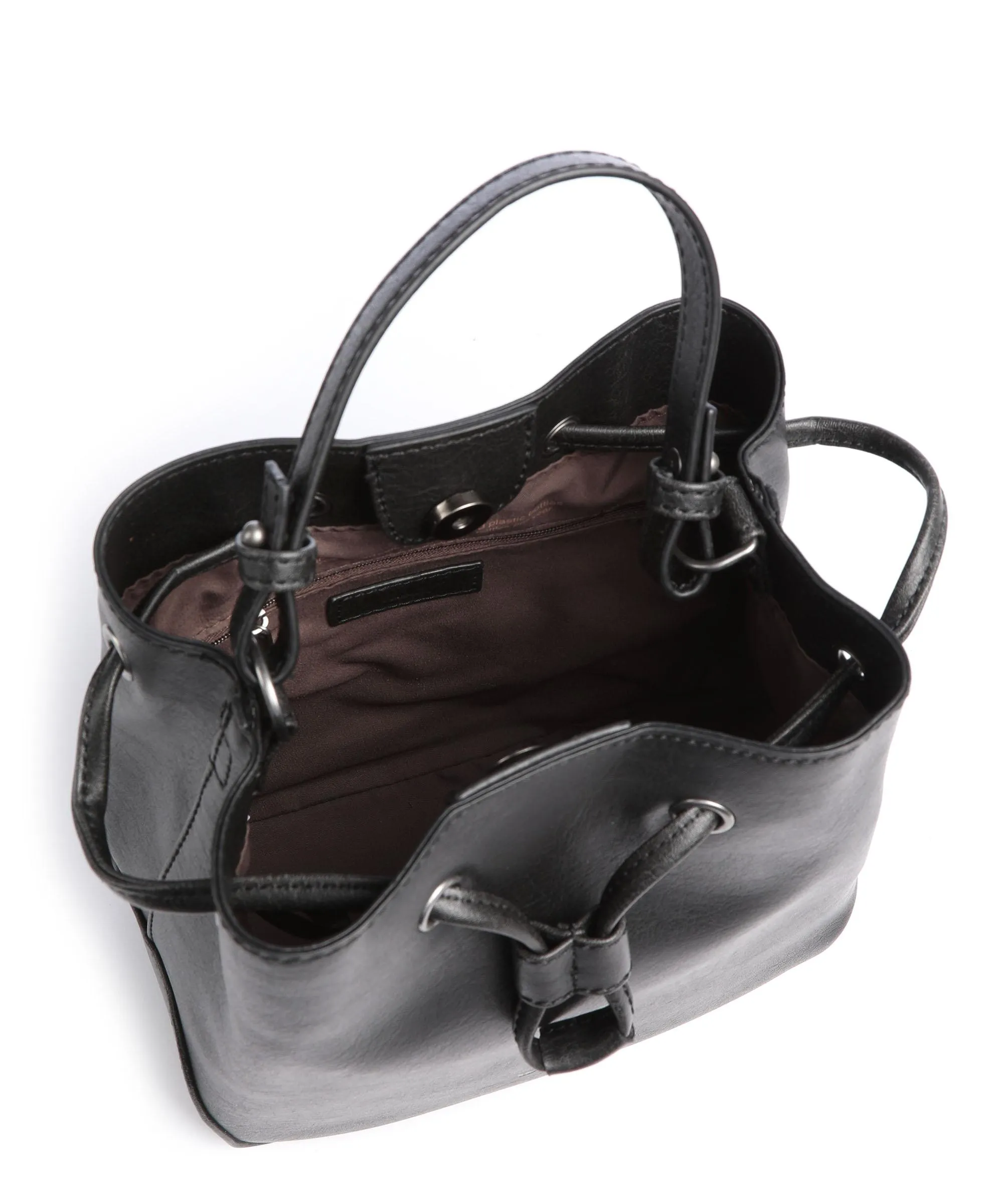  Matt & Nat Vintage Dupont Borsa a secchiello pelle sintetica nero  