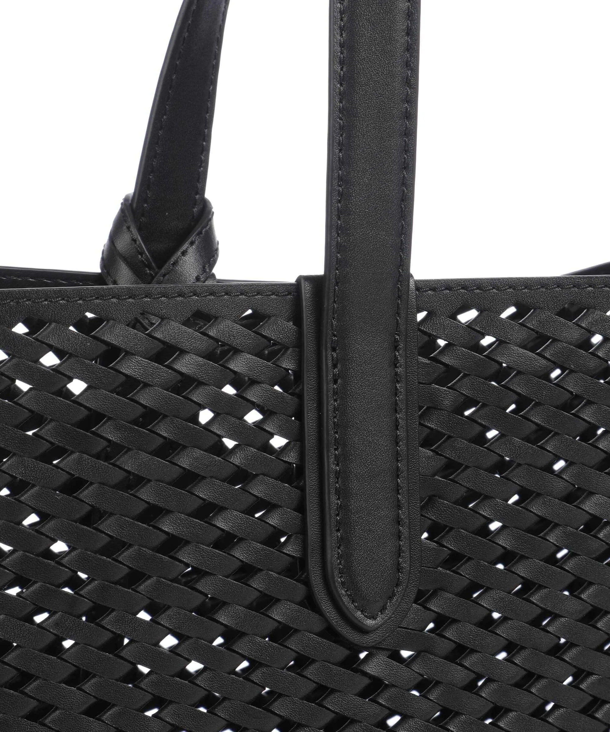  Michael Kors Eliza Borsa shopper pelle di vacchetta finemente grana nero  