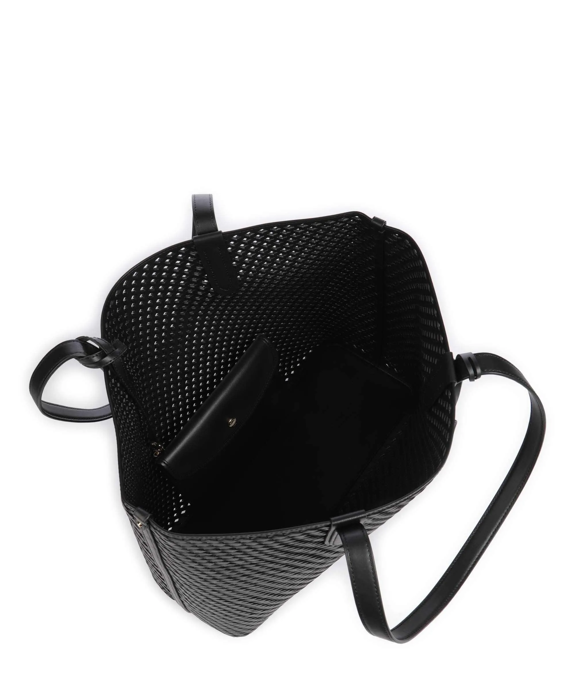  Michael Kors Eliza Borsa shopper pelle di vacchetta finemente grana nero  