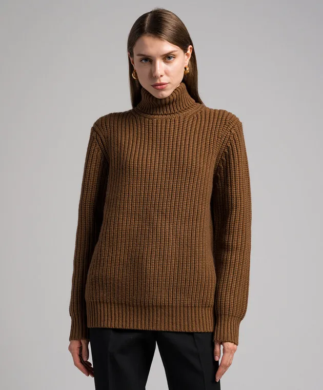 Michael Kors Maglione in cashmere marrone DK027Y0015220