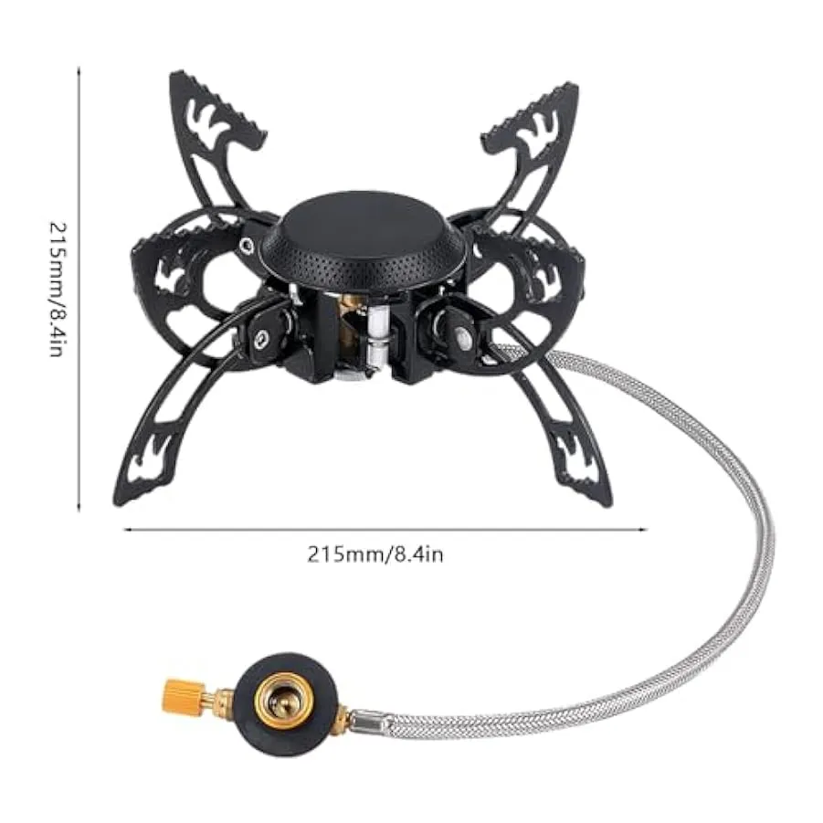 Mini bruciatore da campeggio – Fornello da campeggio pieghevole portatile con custodia,Gadget utili per cucinare per pentole per