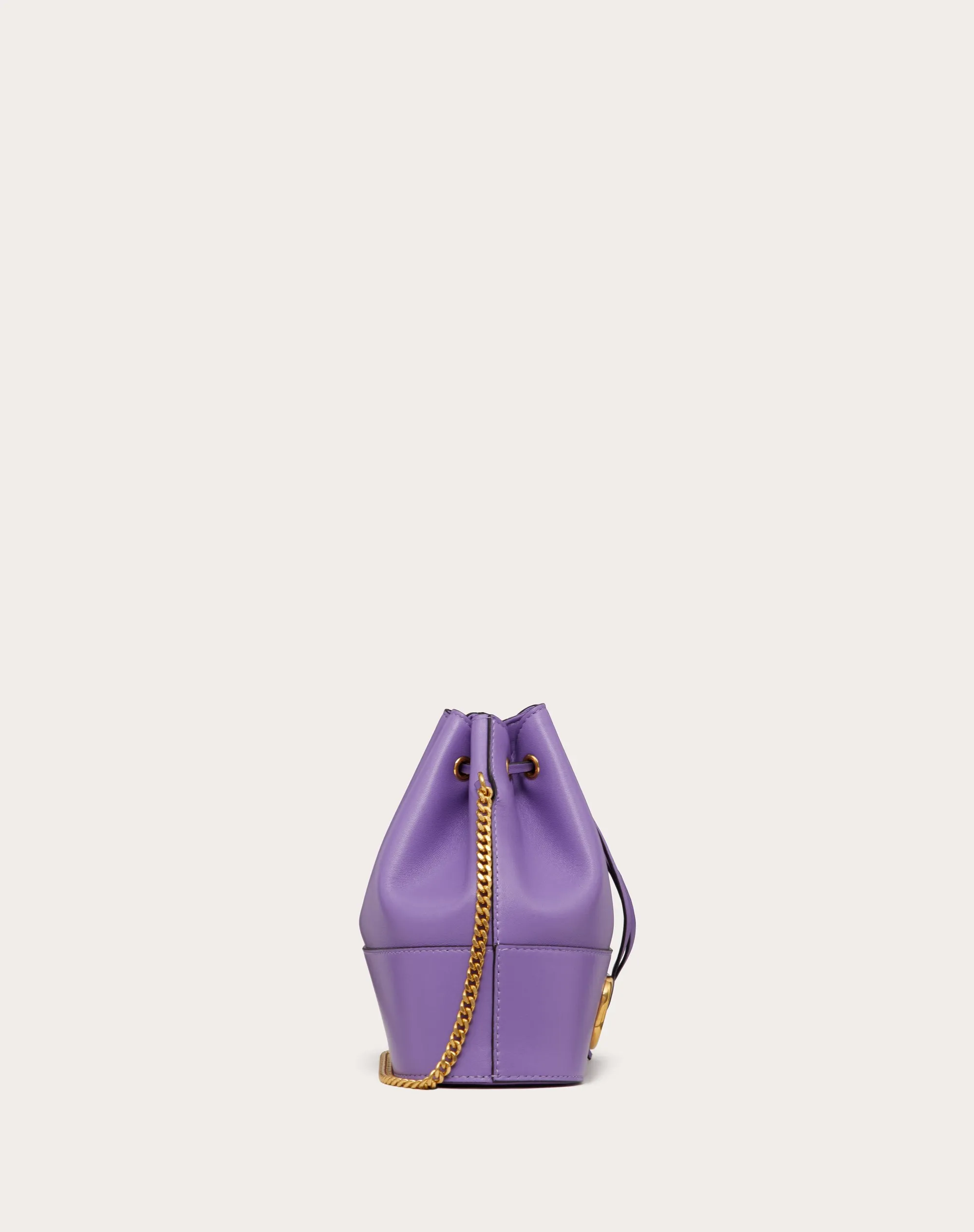 MINI SECCHIELLO CON CATENA VLOGO SIGNATURE IN NAPPA