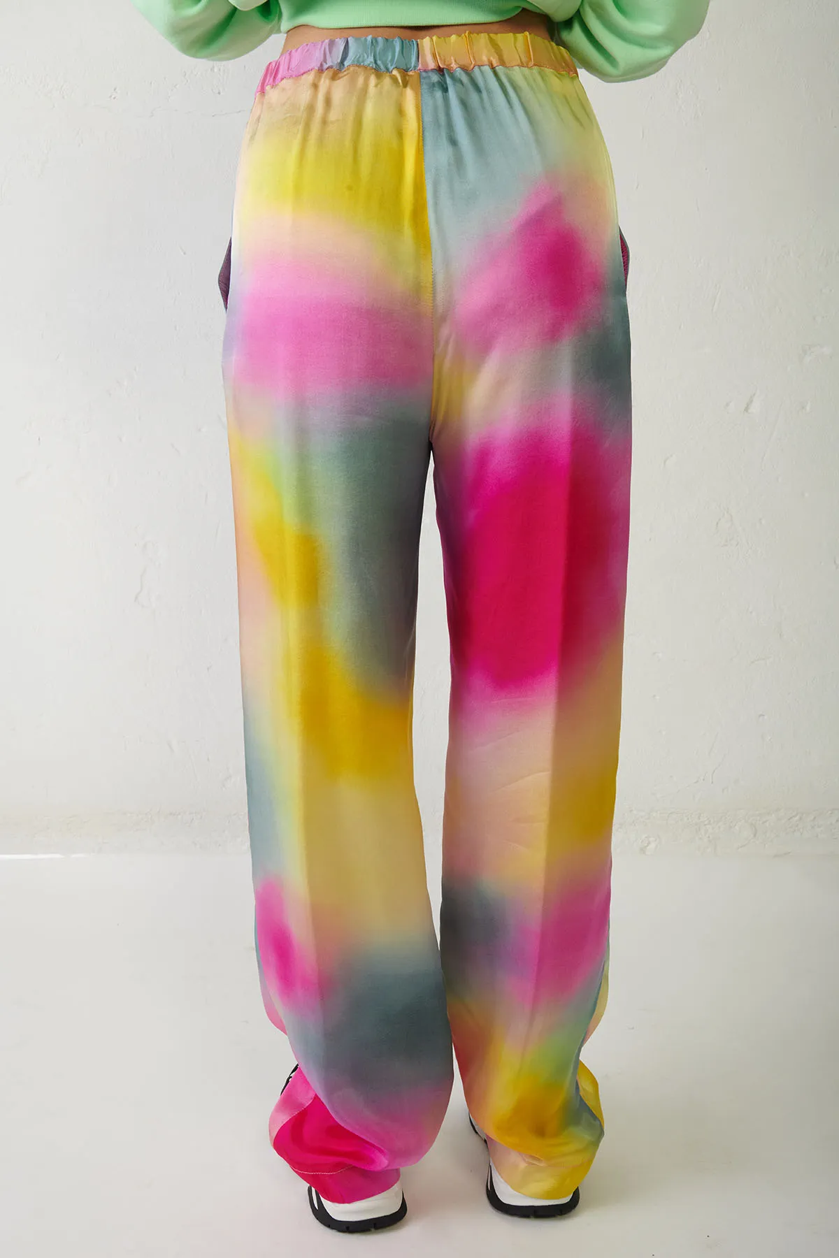 MSGM Pantalone fluido multicolor