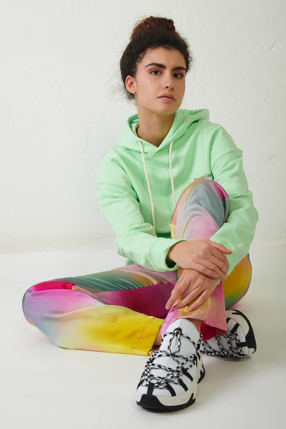 MSGM Pantalone fluido multicolor