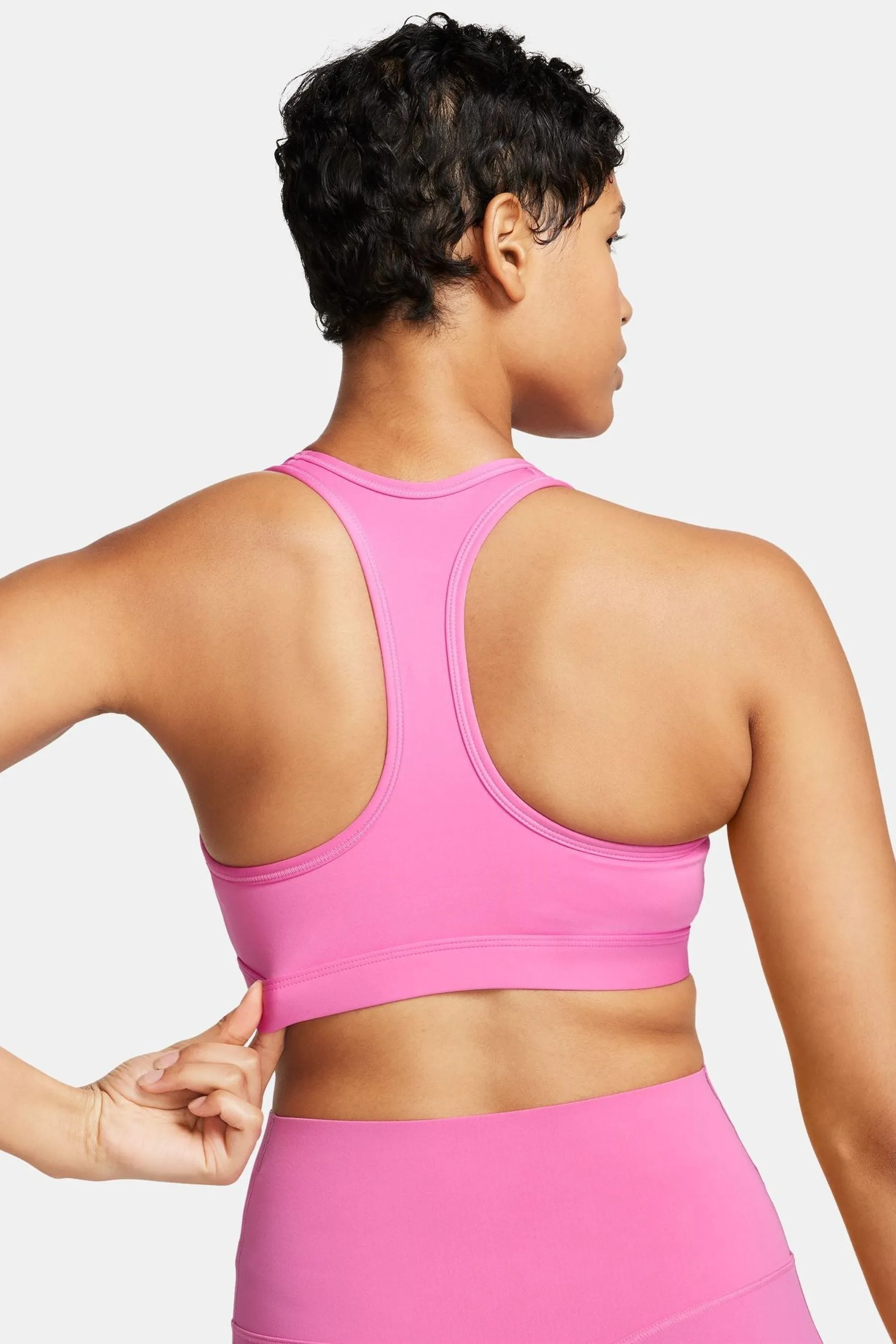 Nike - DriFIT - Reggiseno imbottito sostegno medio con logo