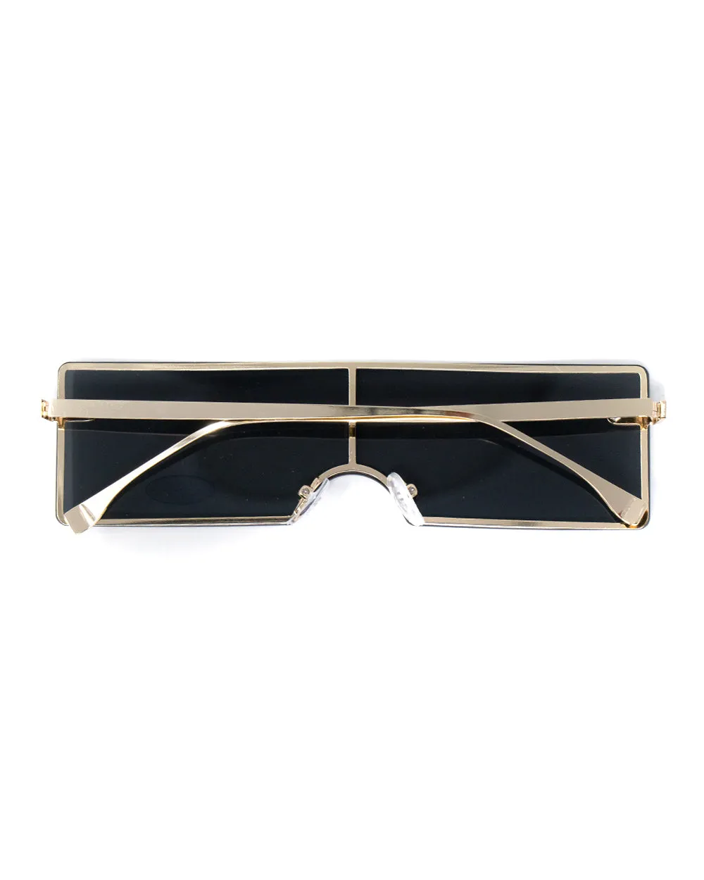 Occhiali da Sole Uomo Unisex Nero Lenti Scure Doppie Sunglasses GIOSAL-OC1008A