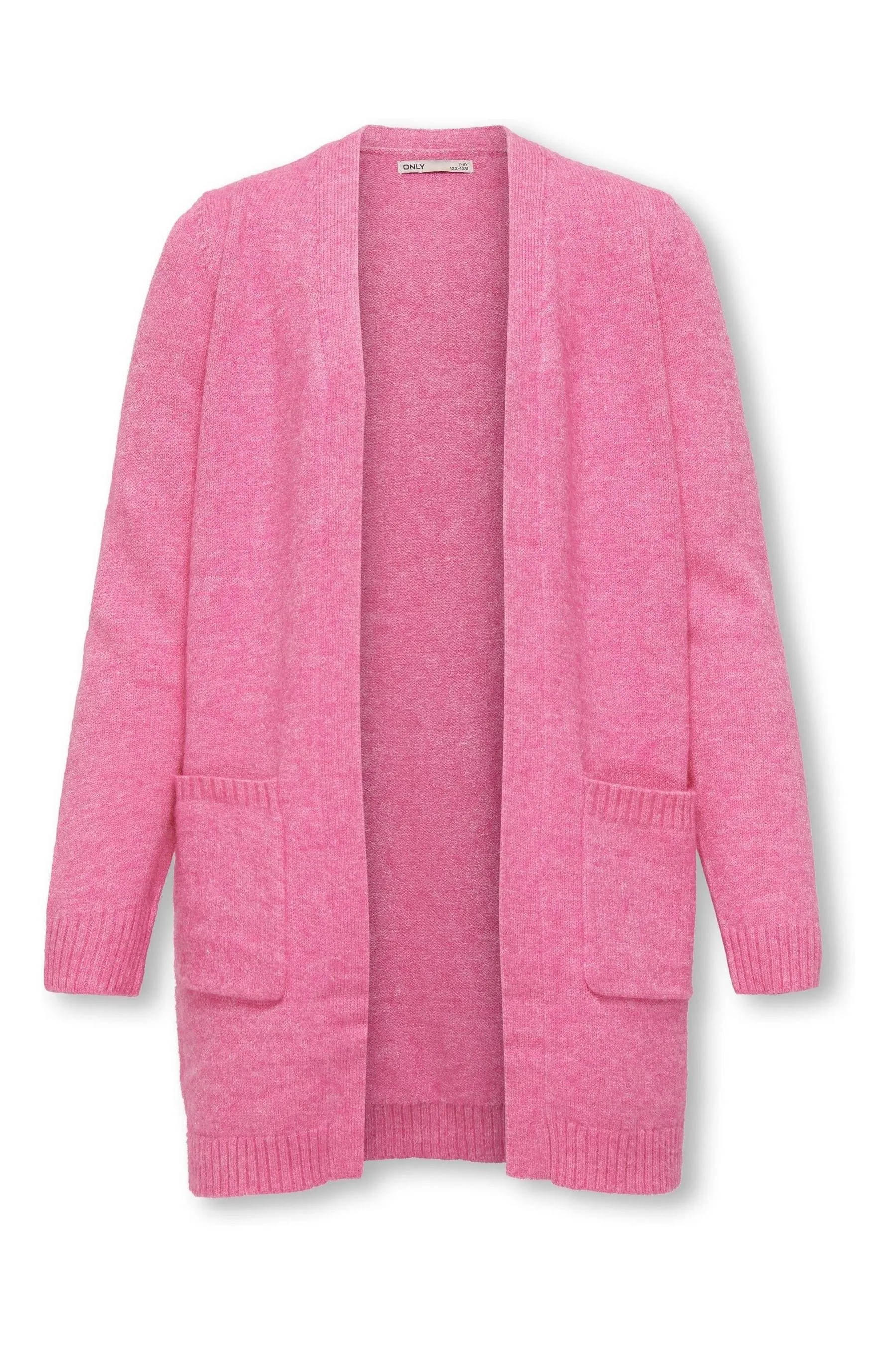 Only - Grigio - Cardigan lungo per BAMBINI con tasche    