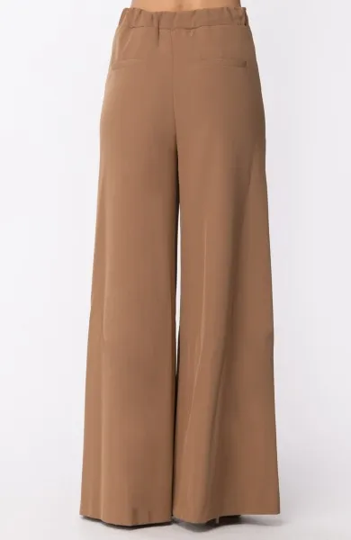 Pantalone a palazzo basic Gianduia