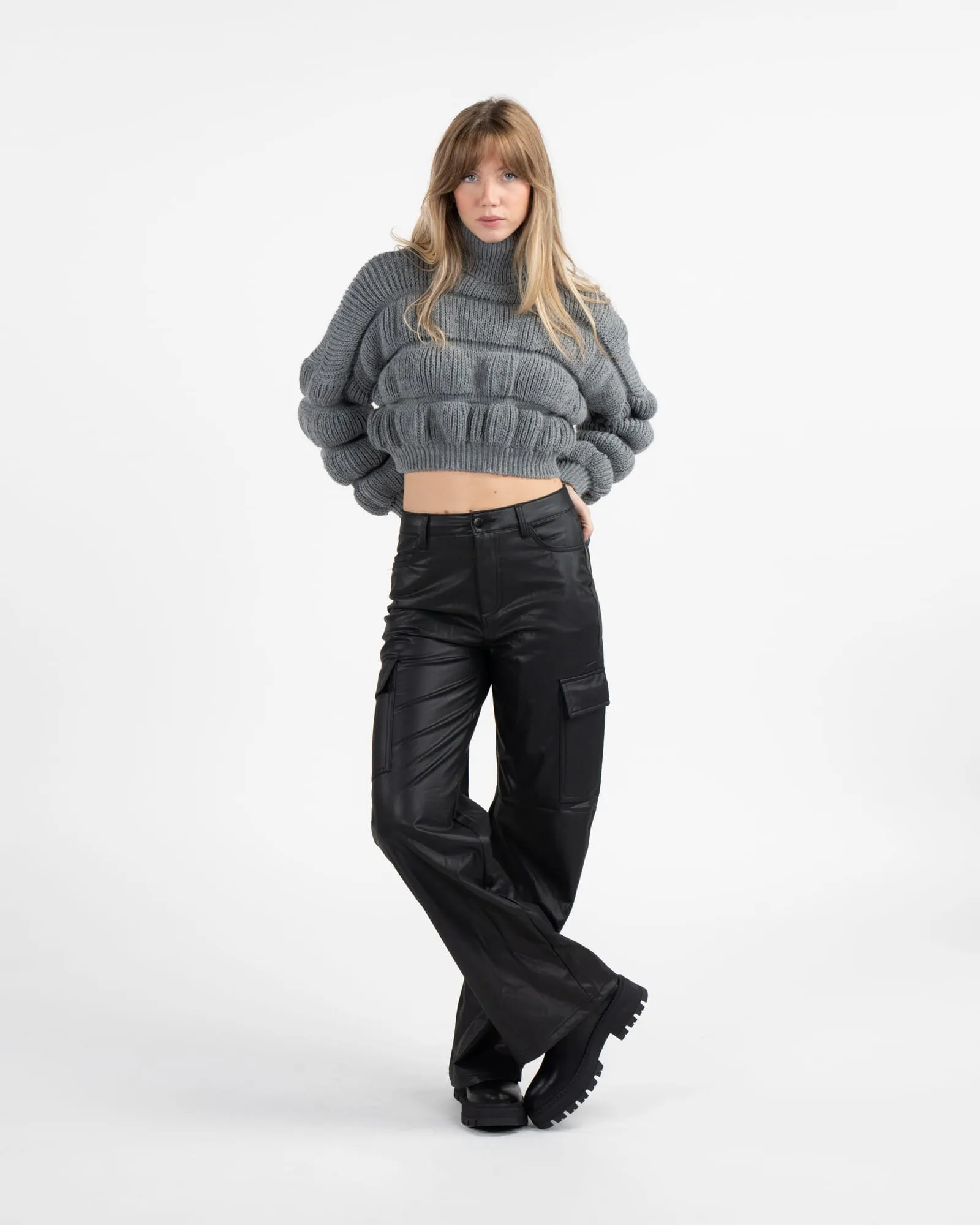 Pantalone a palazzo - NERO
