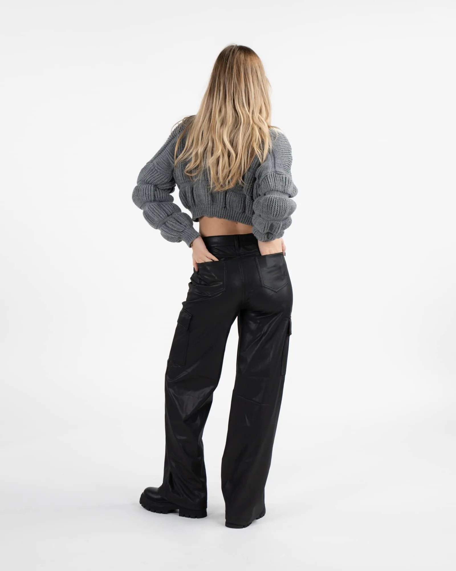 Pantalone a palazzo - NERO