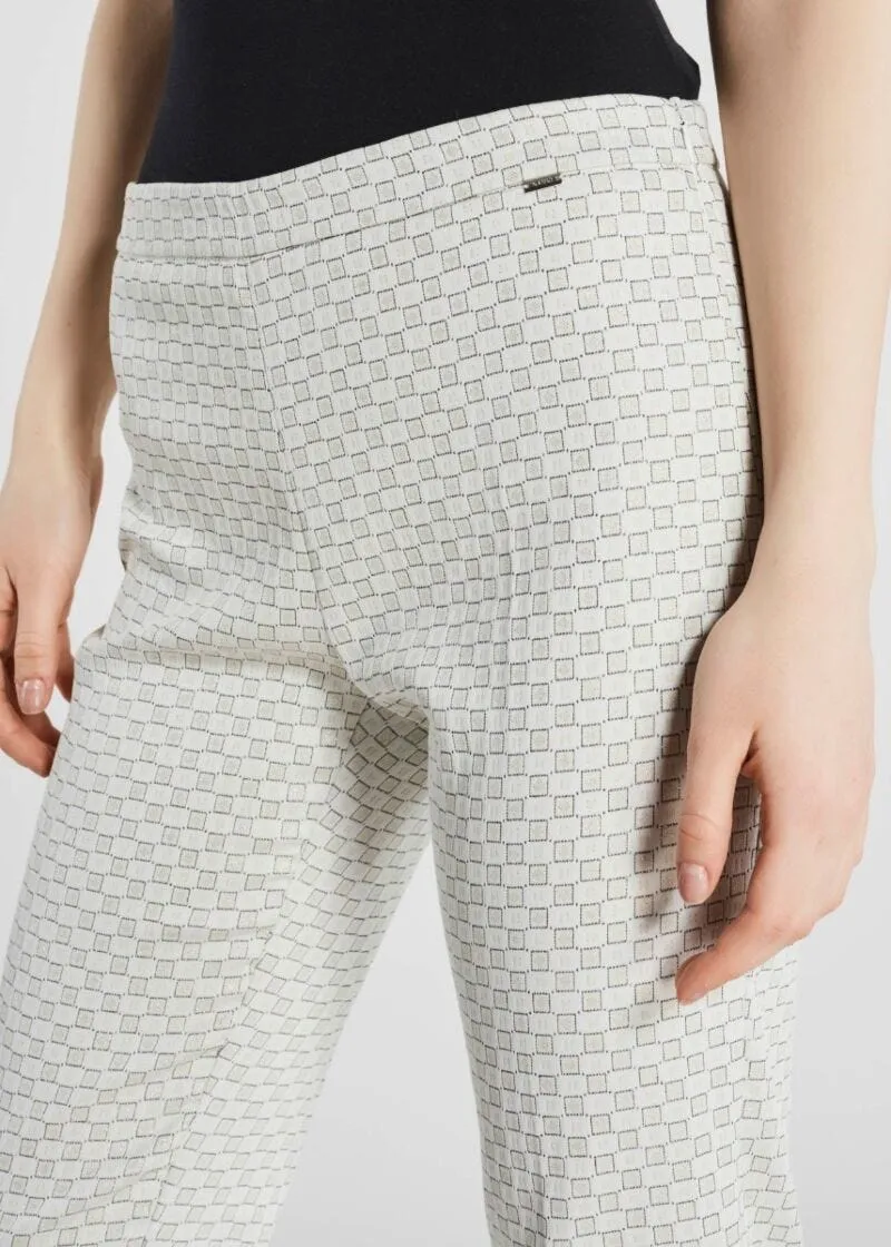 Pantalone con motivo geometrico