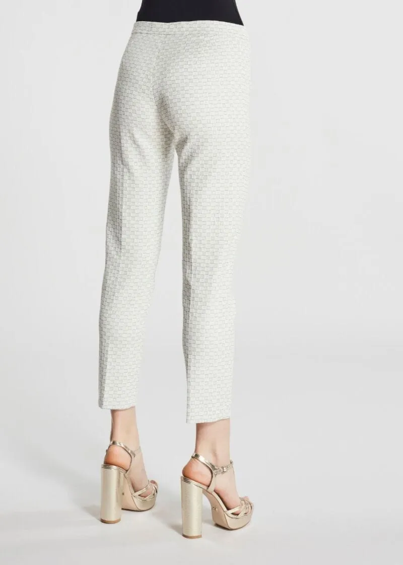 Pantalone con motivo geometrico