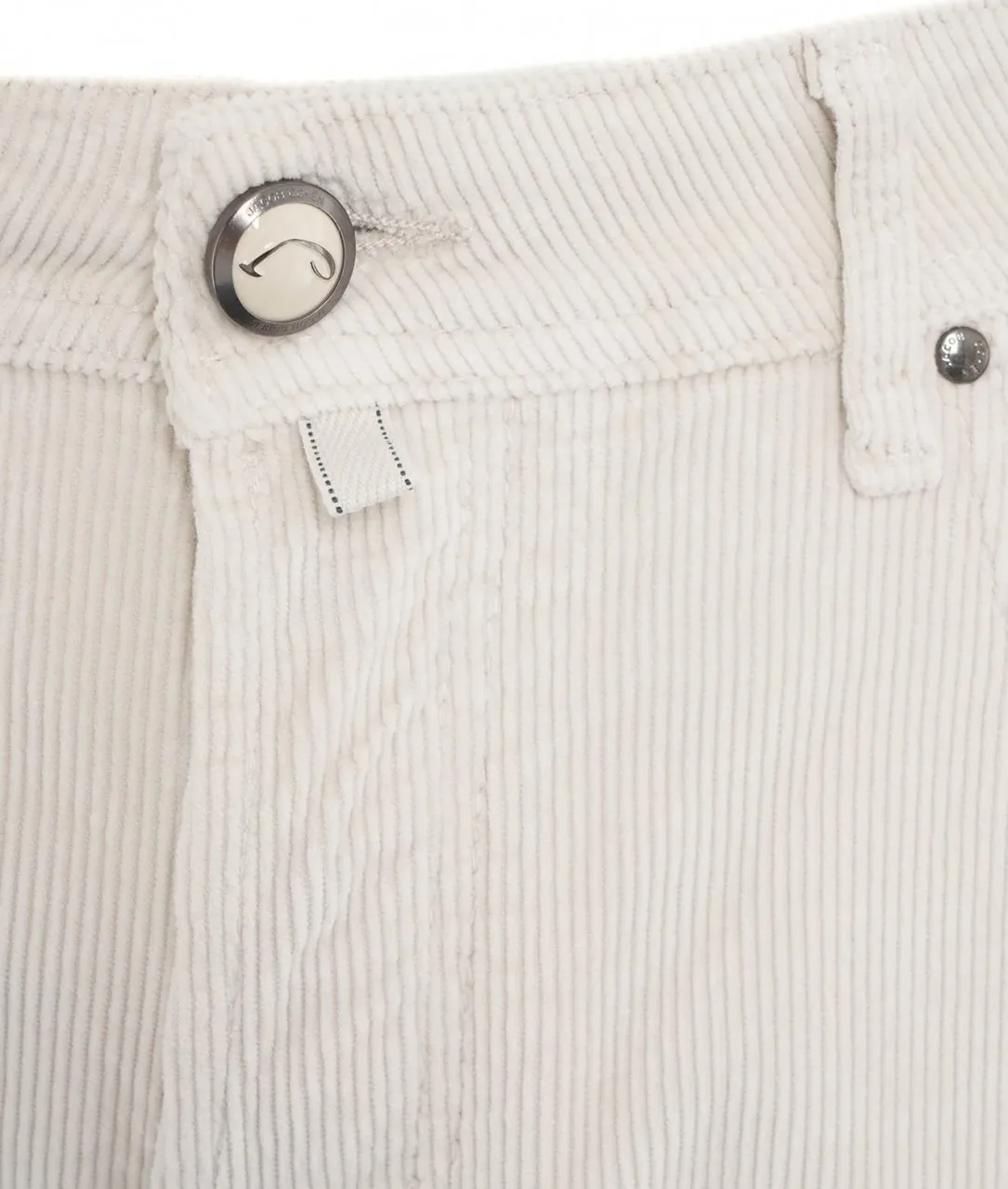 Pantalone in velluto a coste Bard bianco bianco