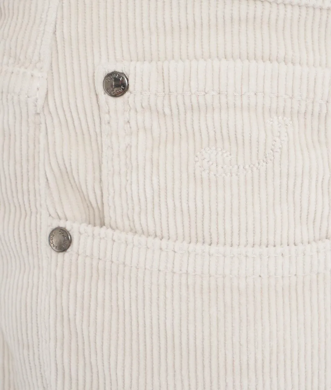 Pantalone in velluto a coste Bard bianco bianco