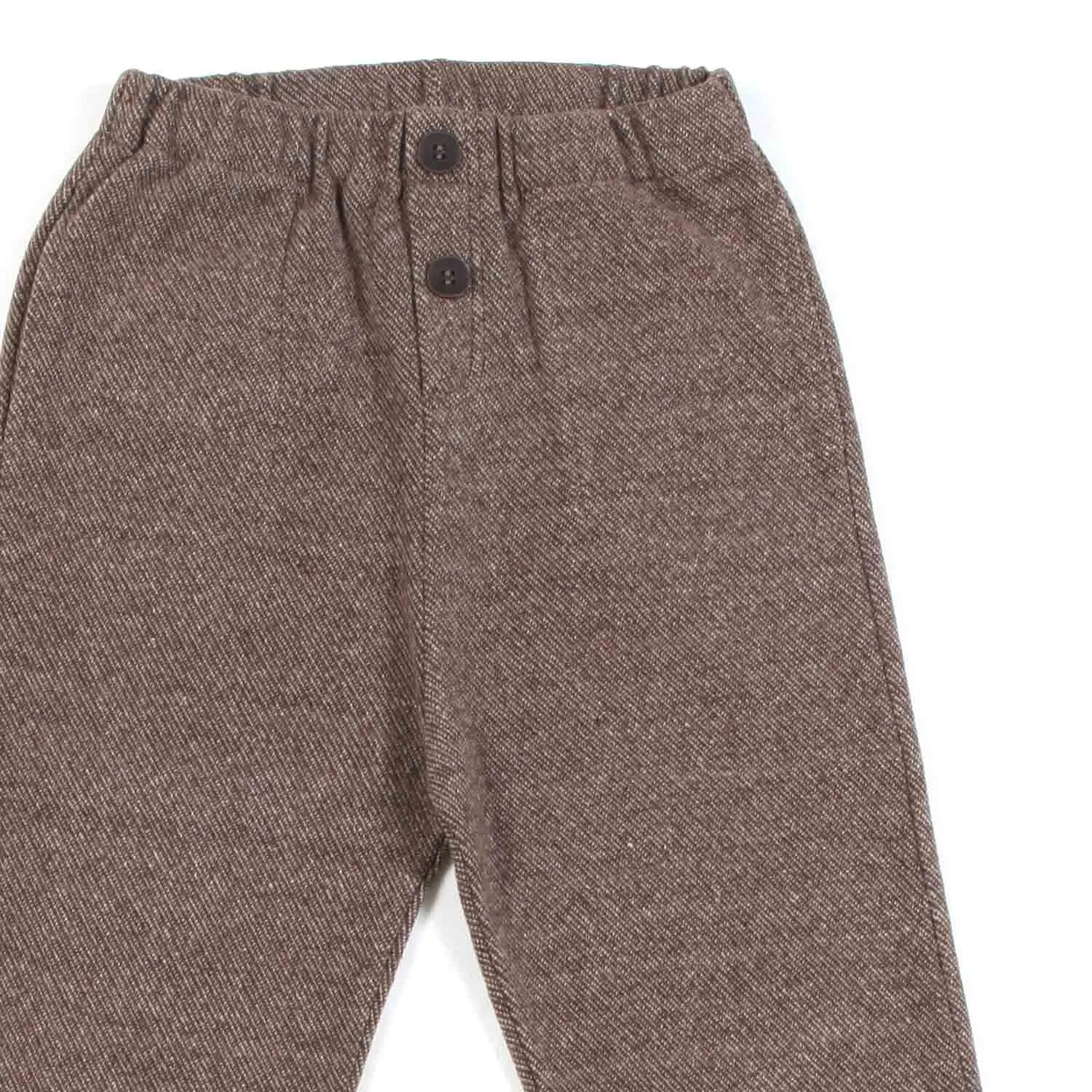 Pantalone Marrone Melange Bambino