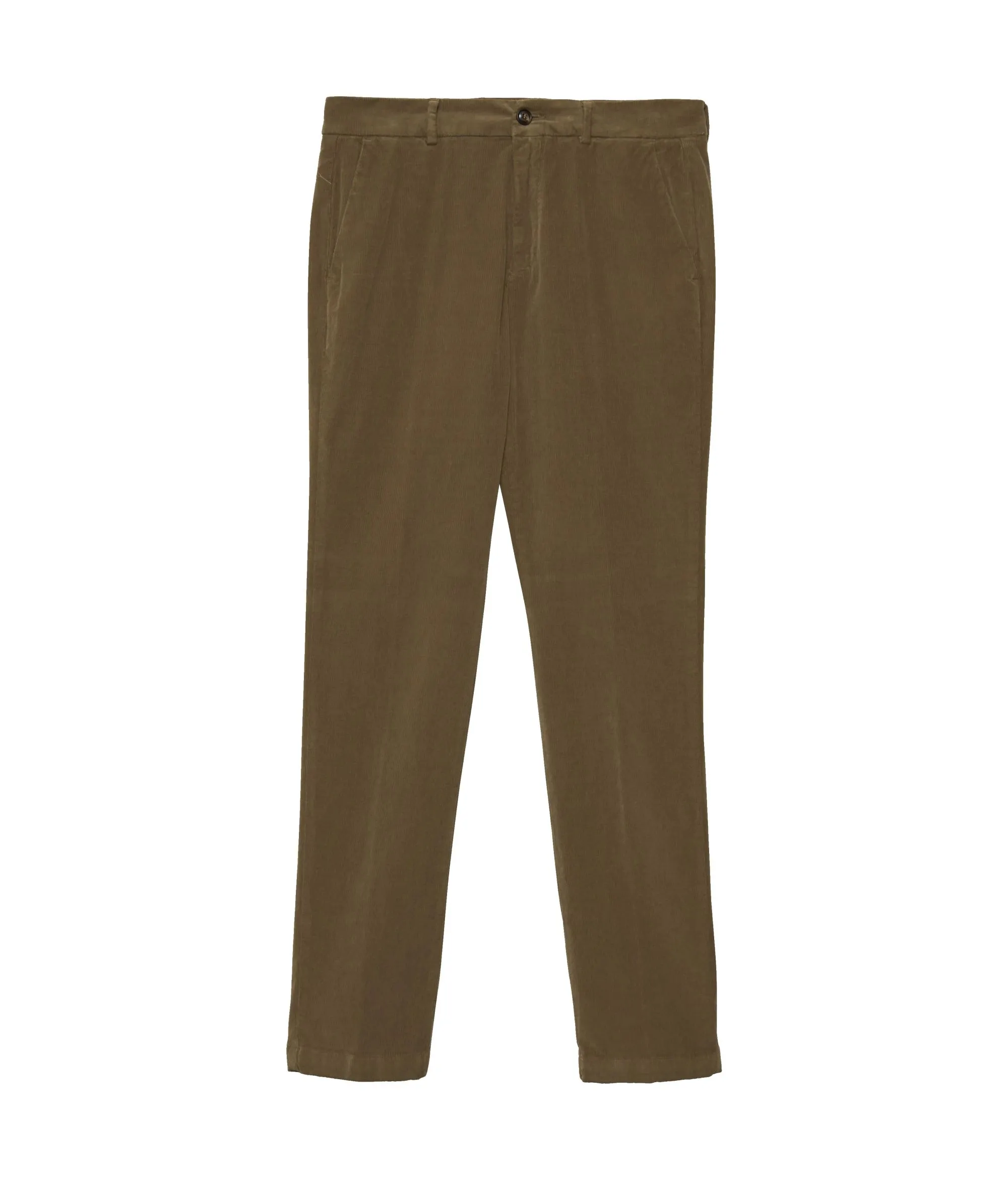 PANTALONE "BRERA" VERDE IN VELLUTO MILLERIGHE