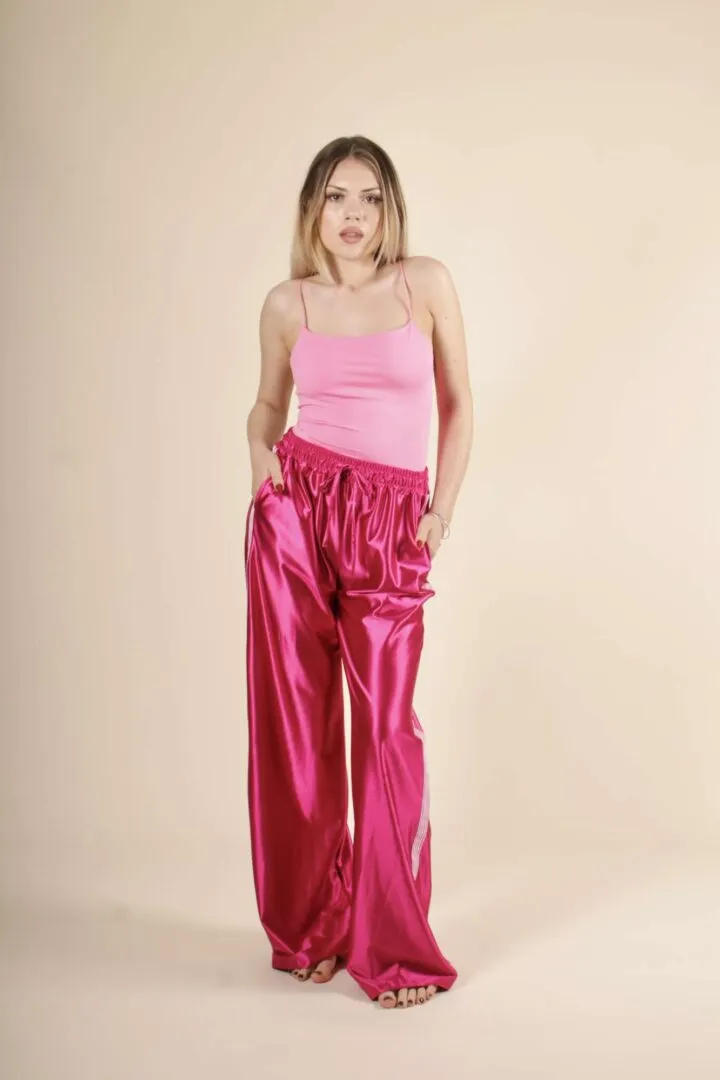 Pantalone satin Palazzo