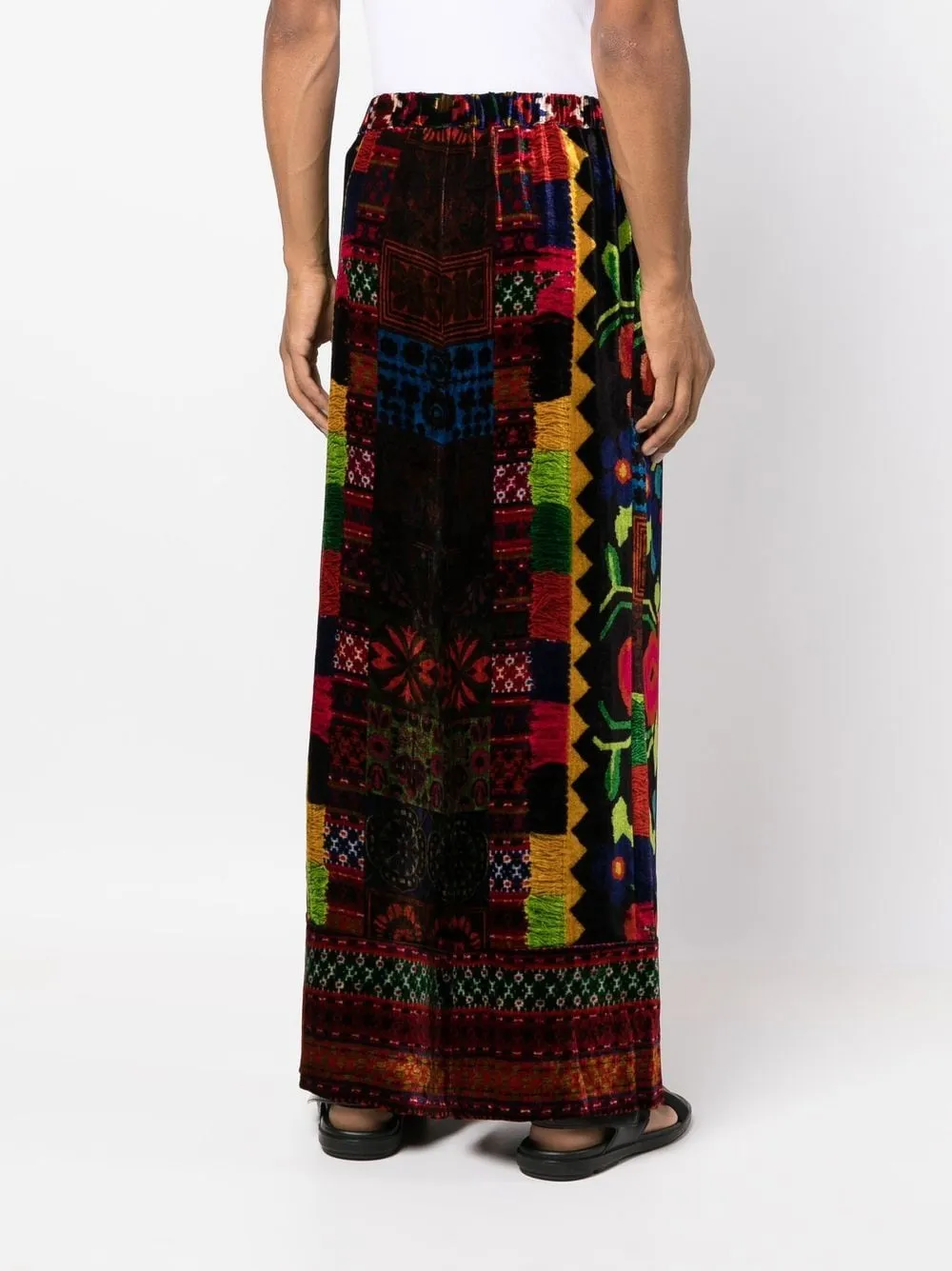 pantalone velluto fantasia
