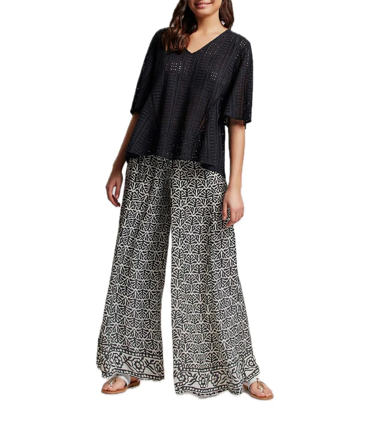 Pantaloni a palazzo Donna Iconique