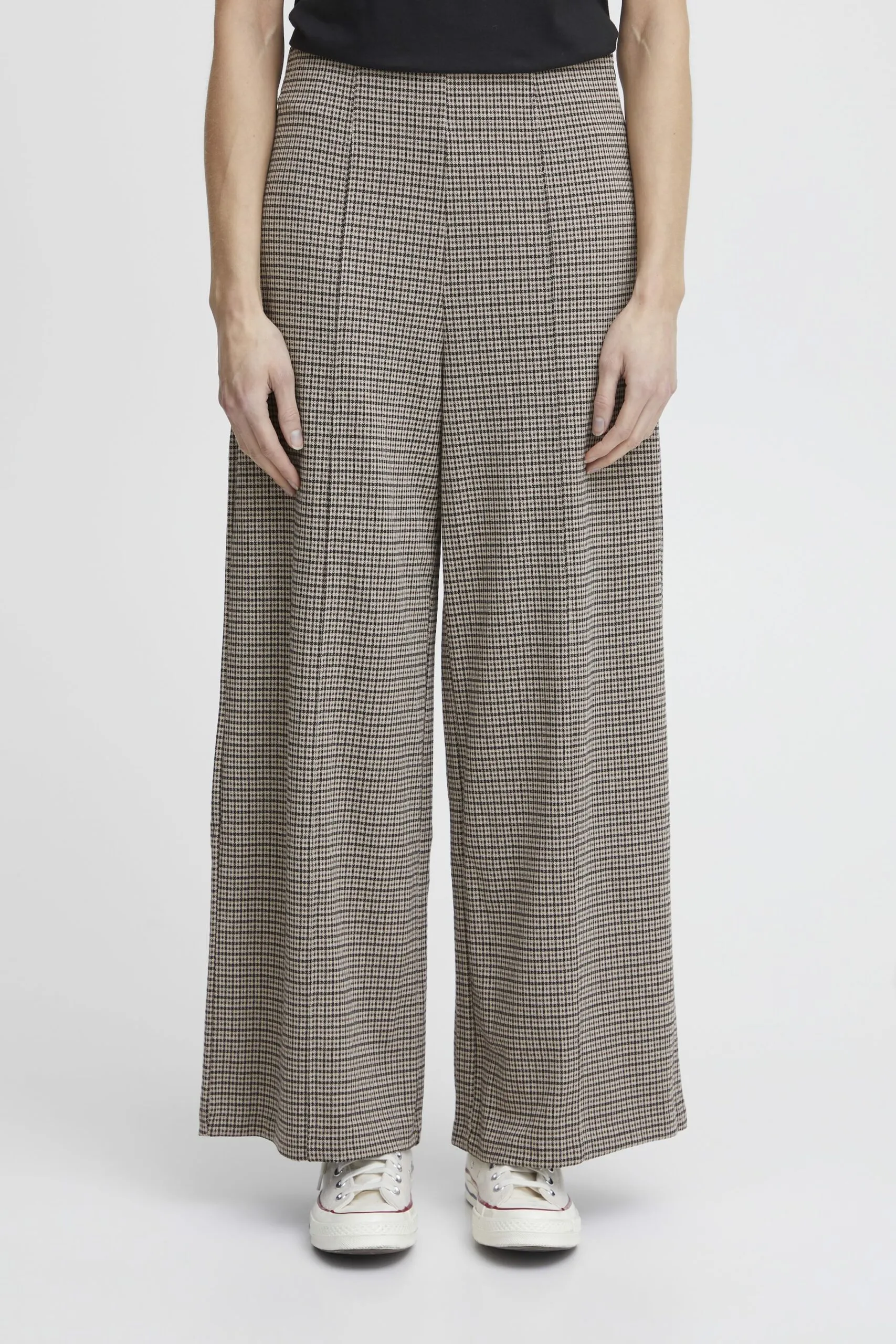 Pantaloni a palazzo Ichi IHKATE CAMELEON PA2 Beige