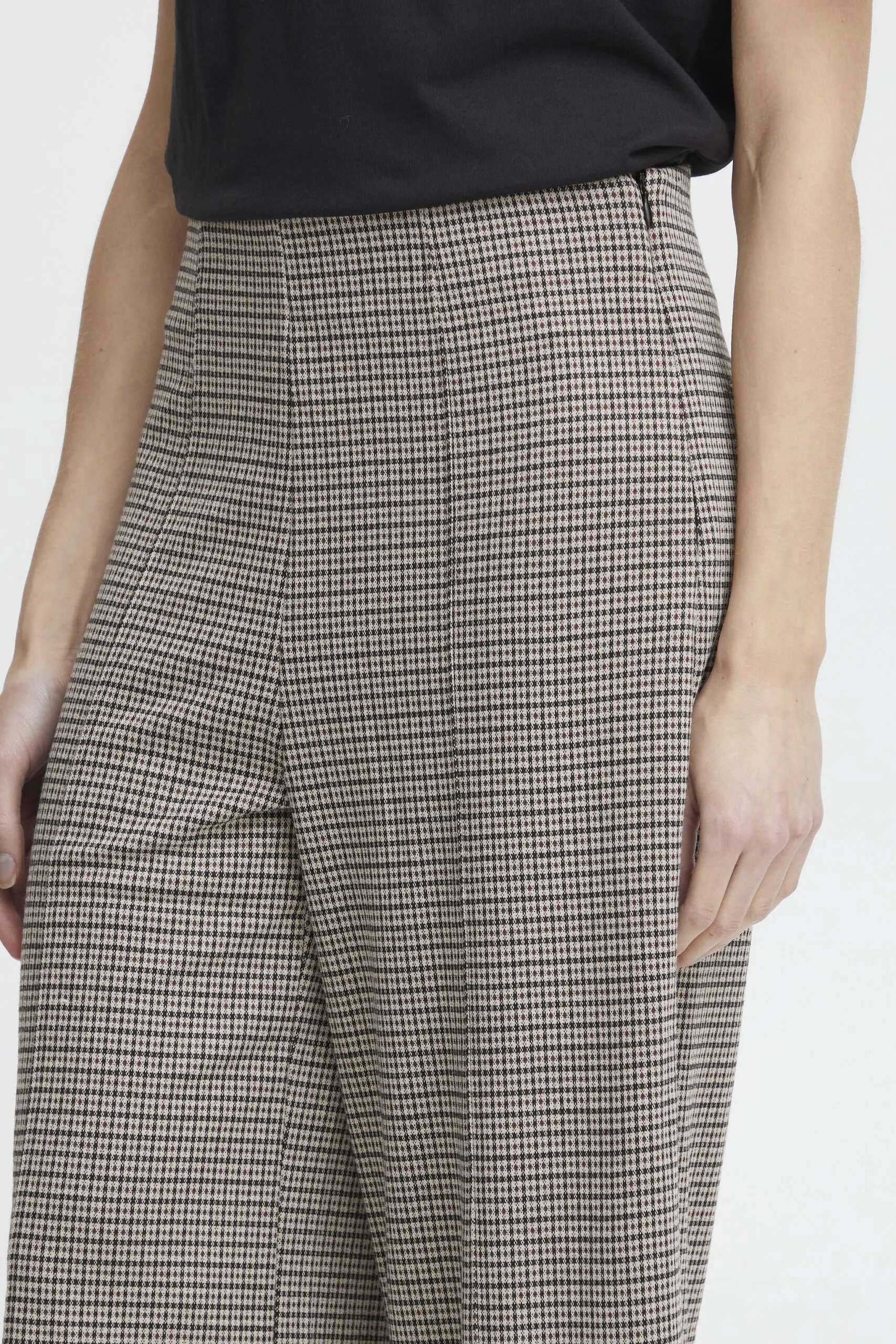 Pantaloni a palazzo Ichi IHKATE CAMELEON PA2 Beige