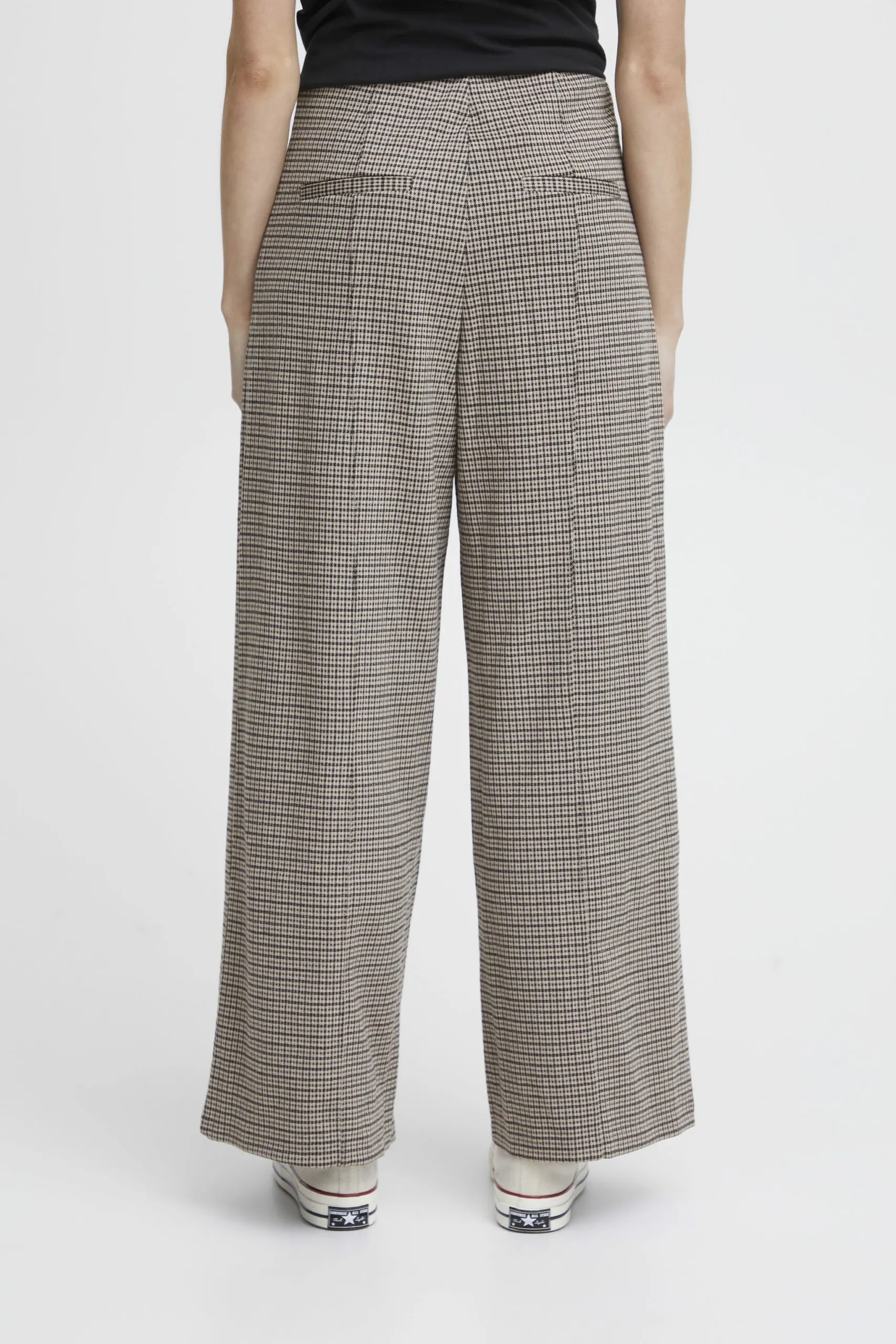 Pantaloni a palazzo Ichi IHKATE CAMELEON PA2 Beige