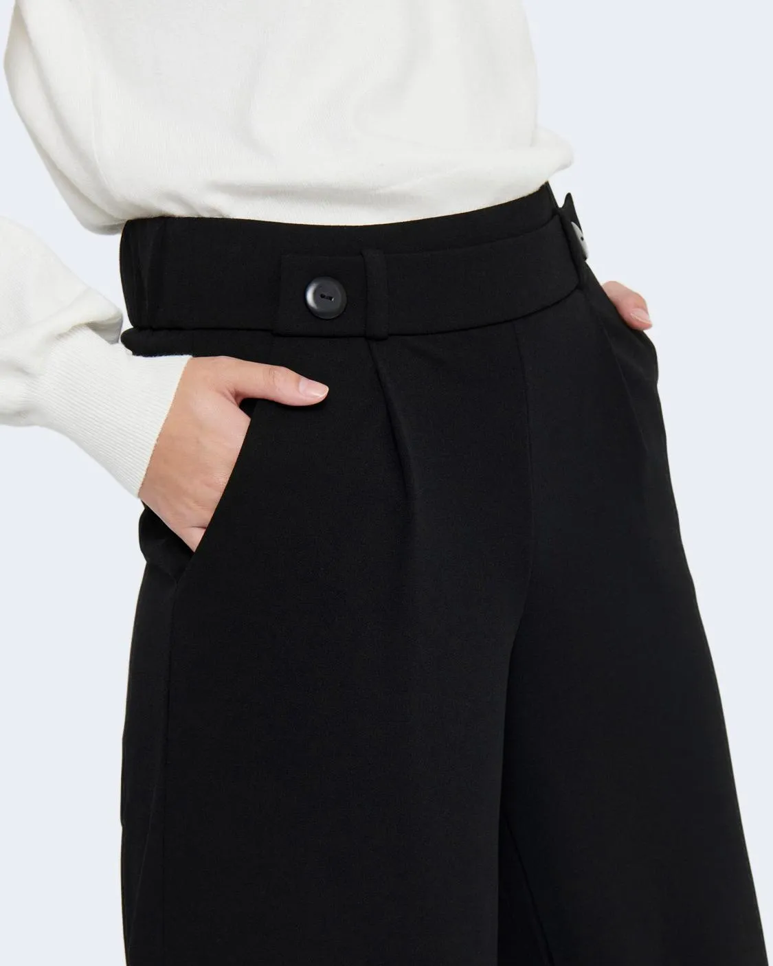 Pantaloni a palazzo Jacqueline De Yong DYGEGGO NEW LONG JRS NOOS Nero