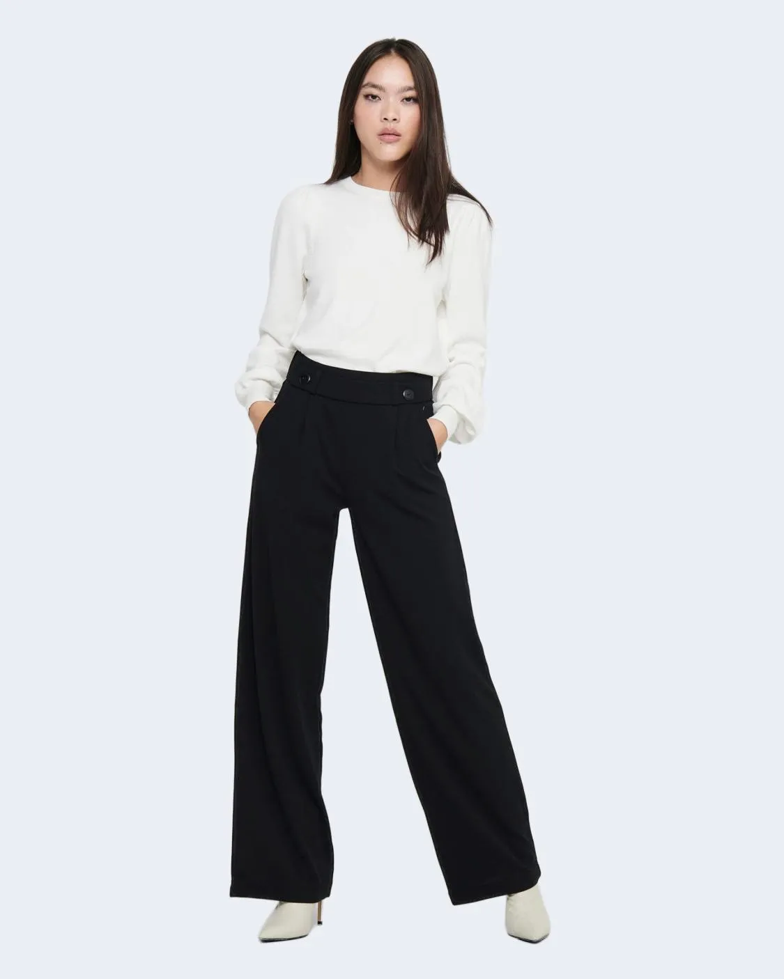Pantaloni a palazzo Jacqueline De Yong DYGEGGO NEW LONG JRS NOOS Nero