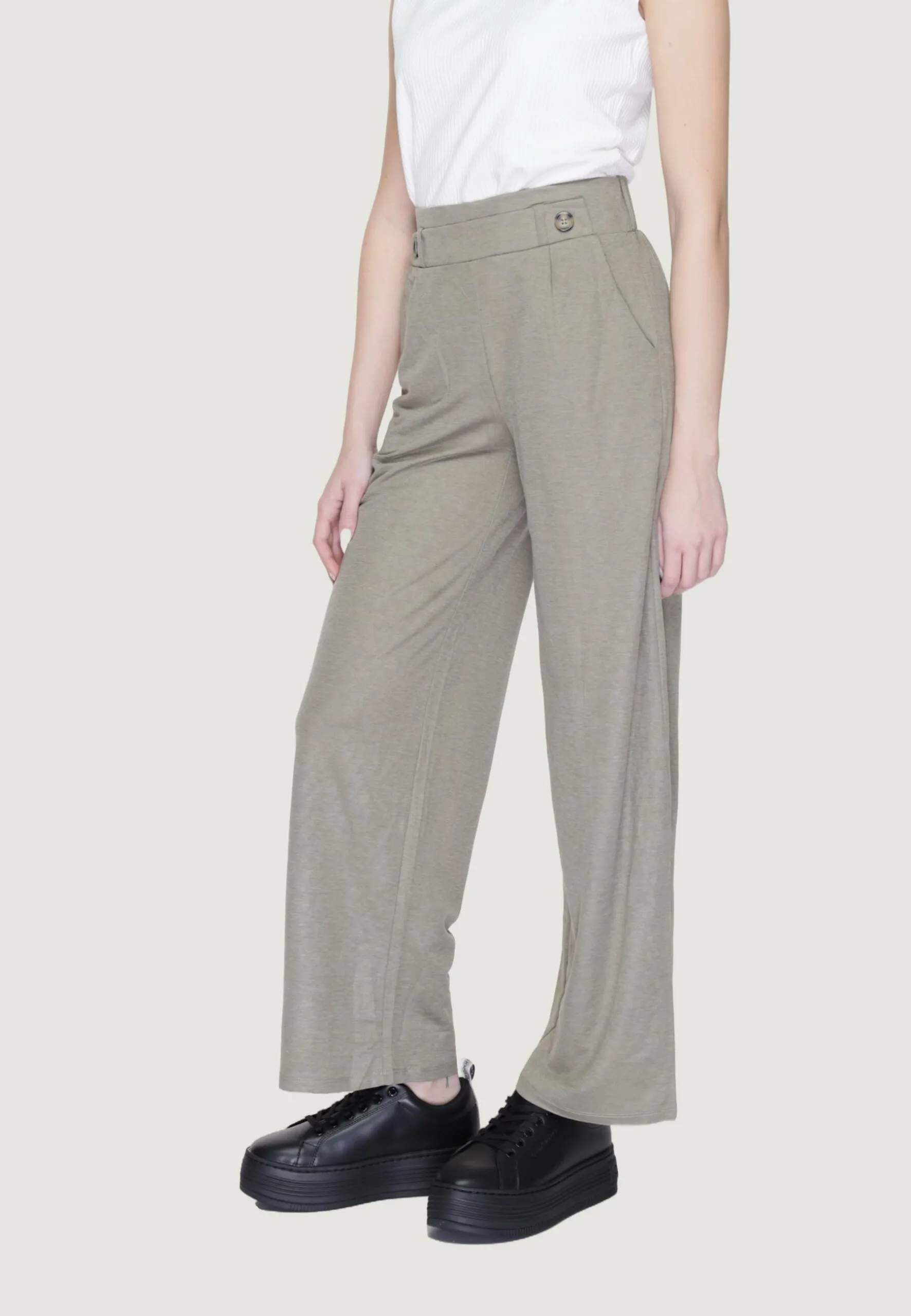 Pantaloni a palazzo Jacqueline De Yong Jdybirdie Geggo Long Jrs Noos Verde