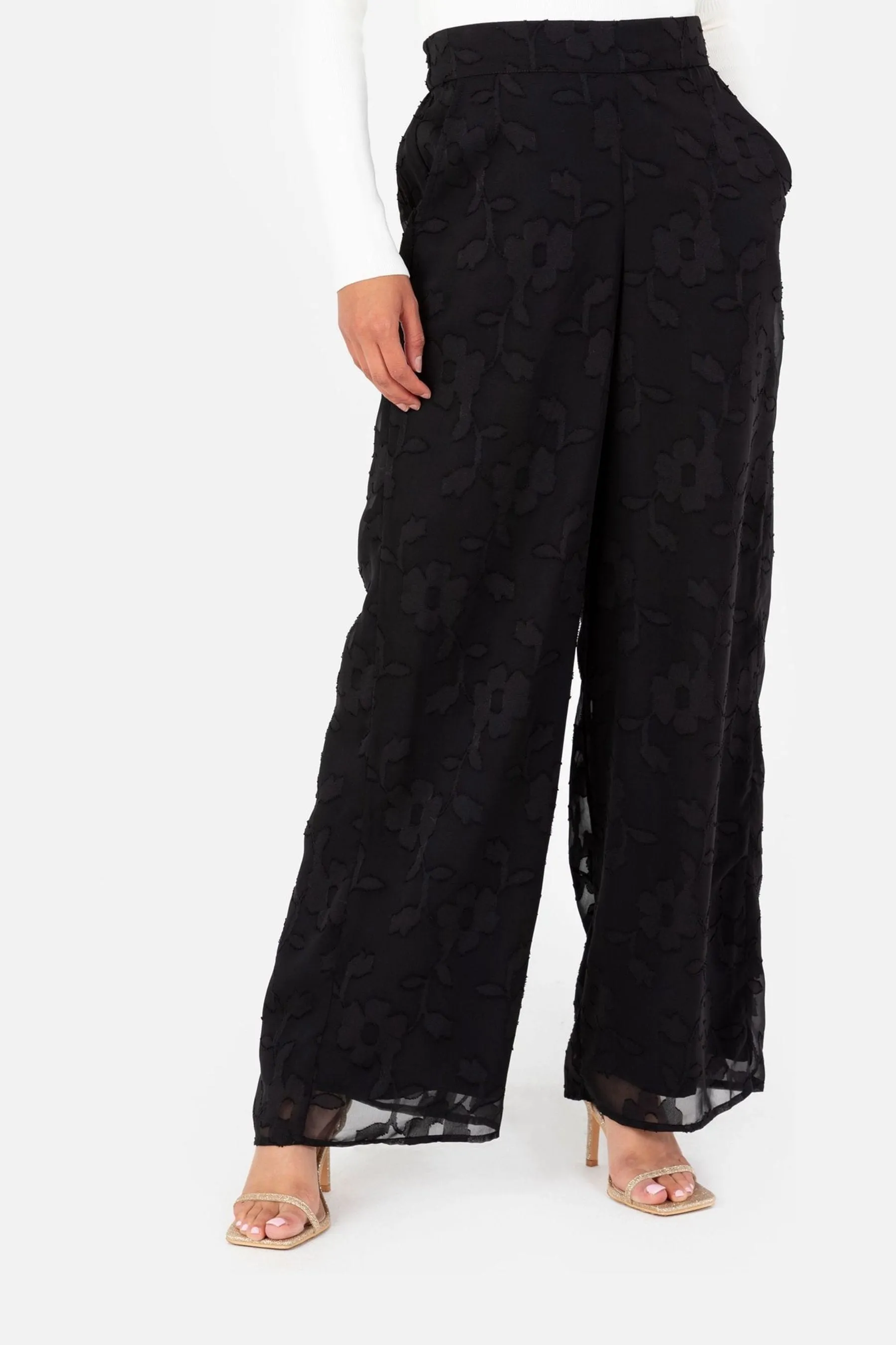 Pantaloni a palazzo Lovedrobe Burnout    