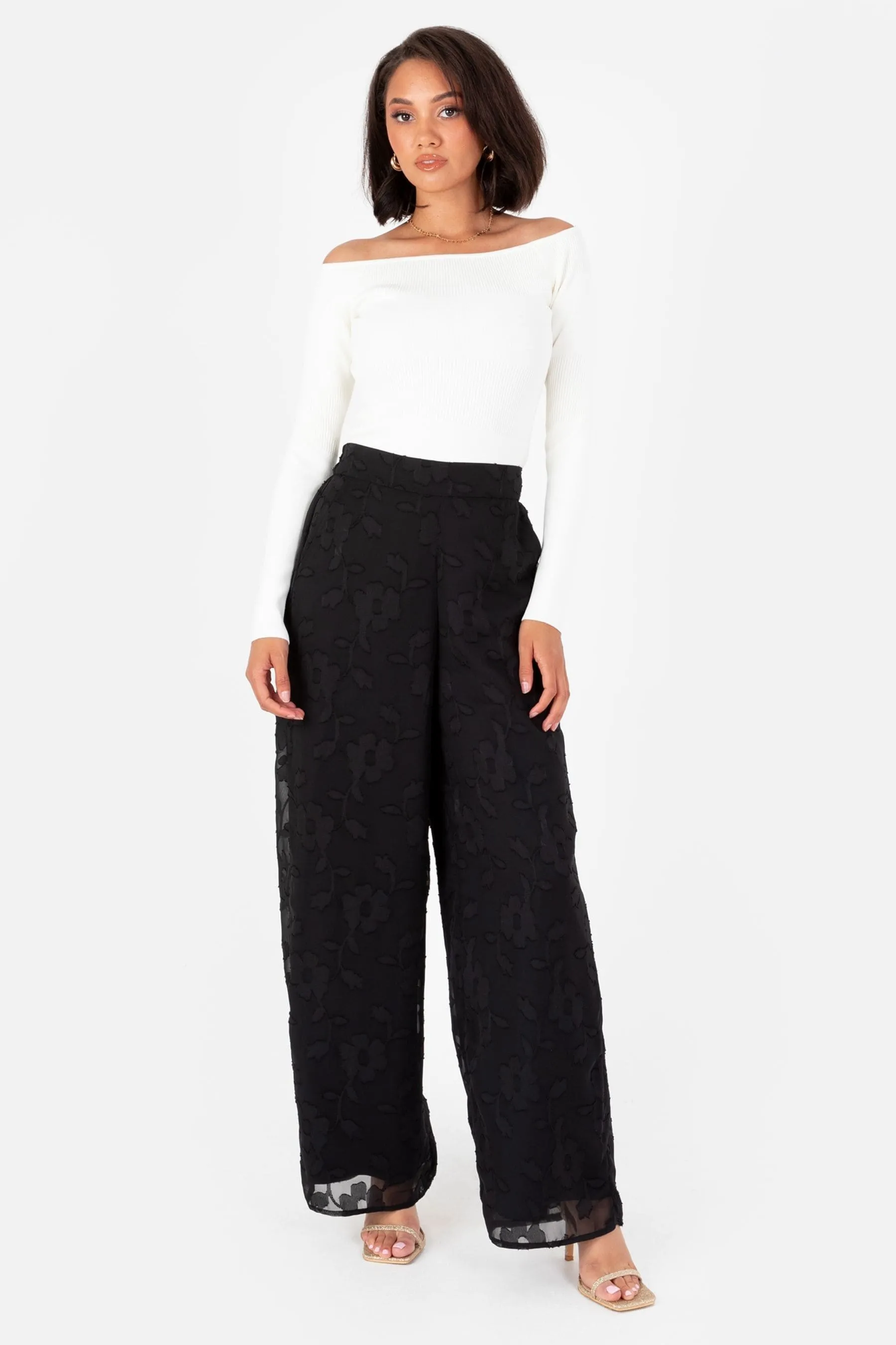 Pantaloni a palazzo Lovedrobe Burnout    