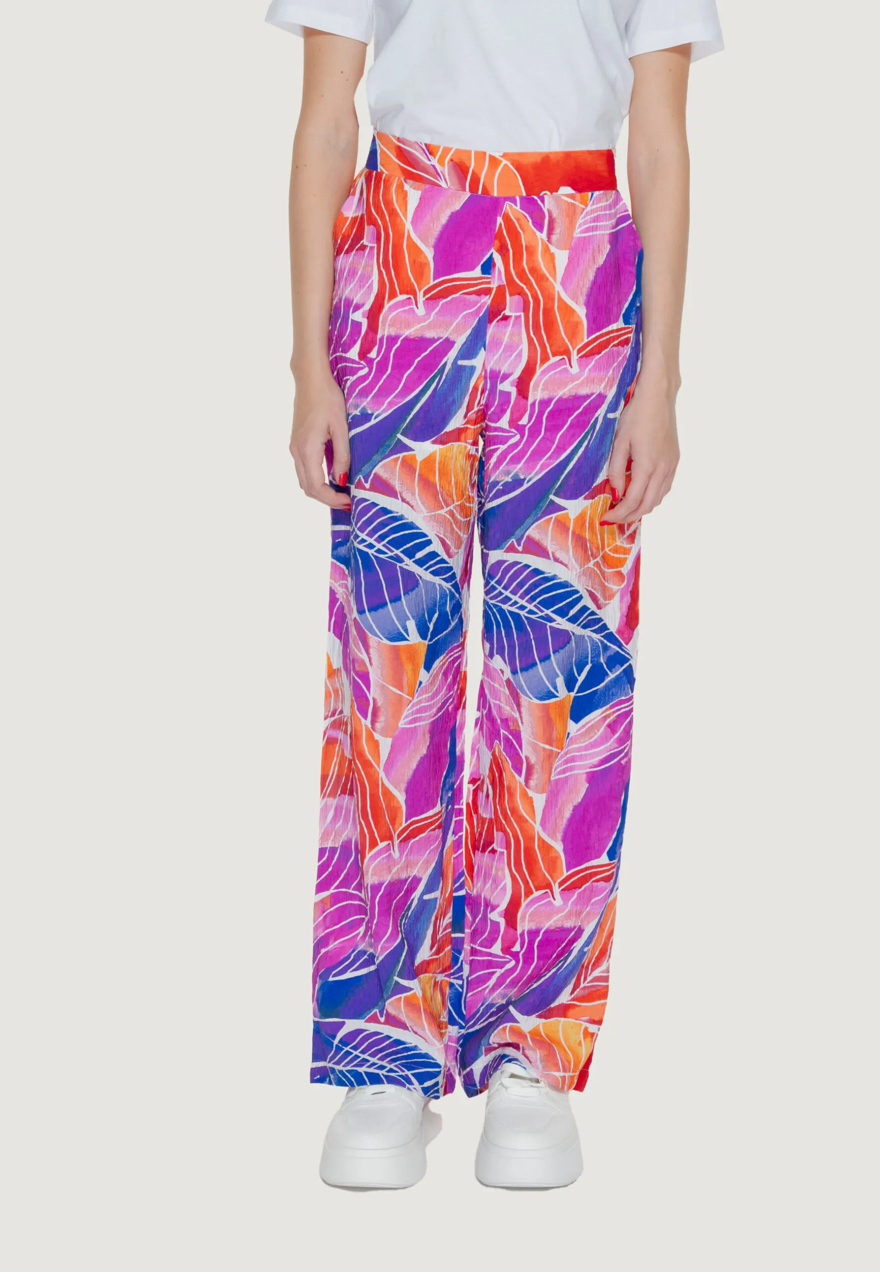 Pantaloni a palazzo Vila Clothes Vilimia Osa Hw Rosa