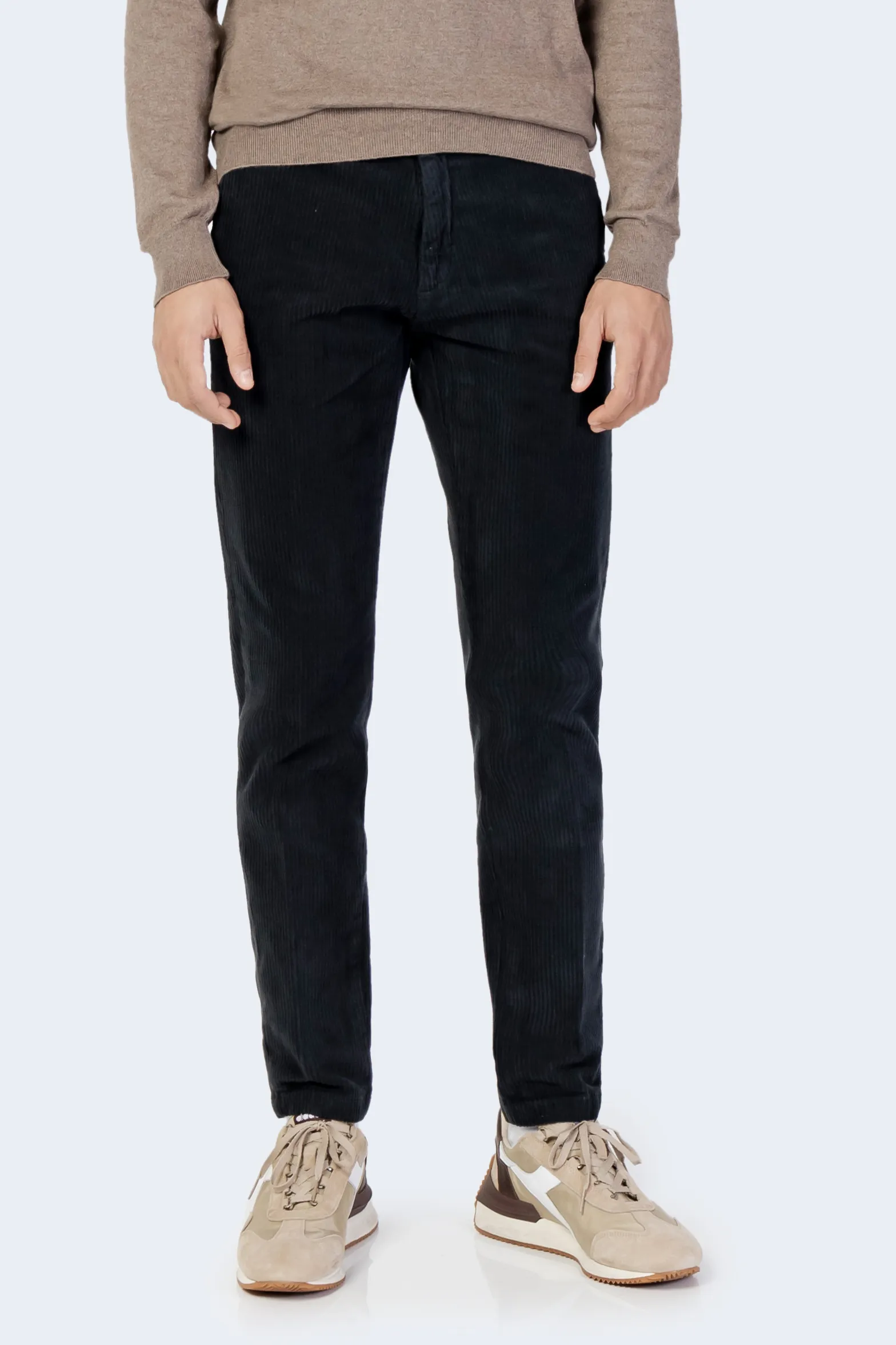 Pantaloni Borghese velluto Nero