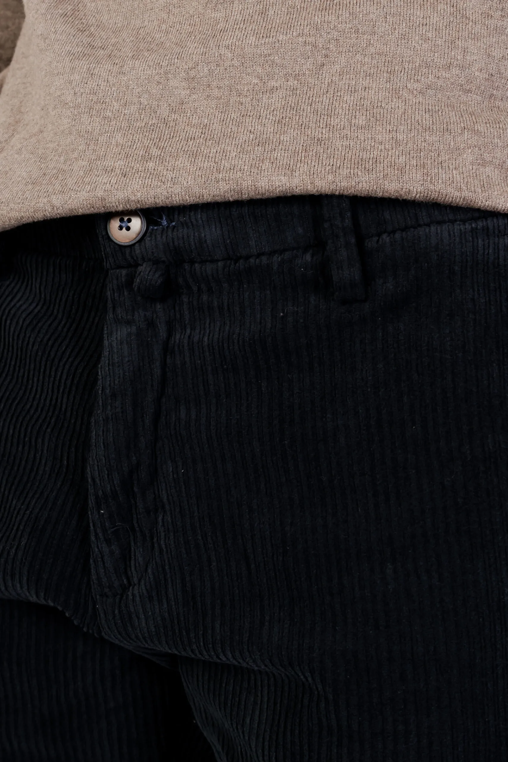 Pantaloni Borghese velluto Nero