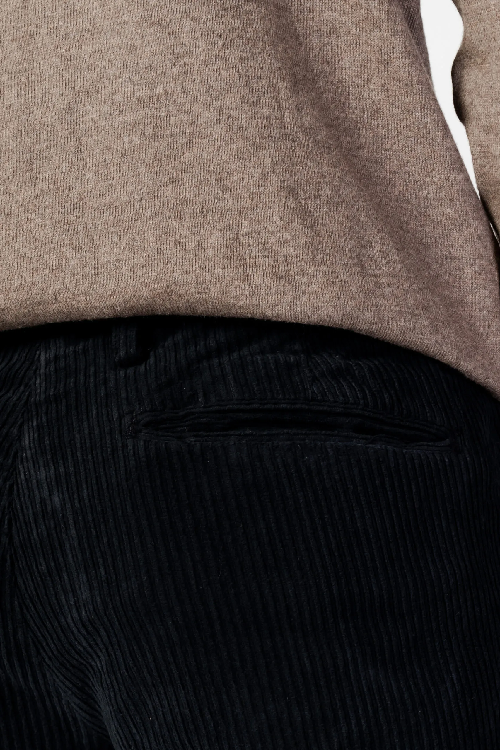 Pantaloni Borghese velluto Nero