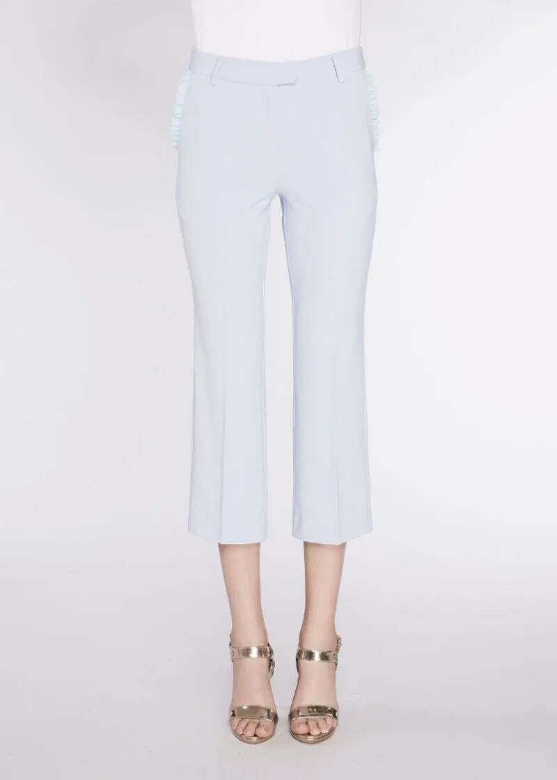 Pantaloni capri con rouches