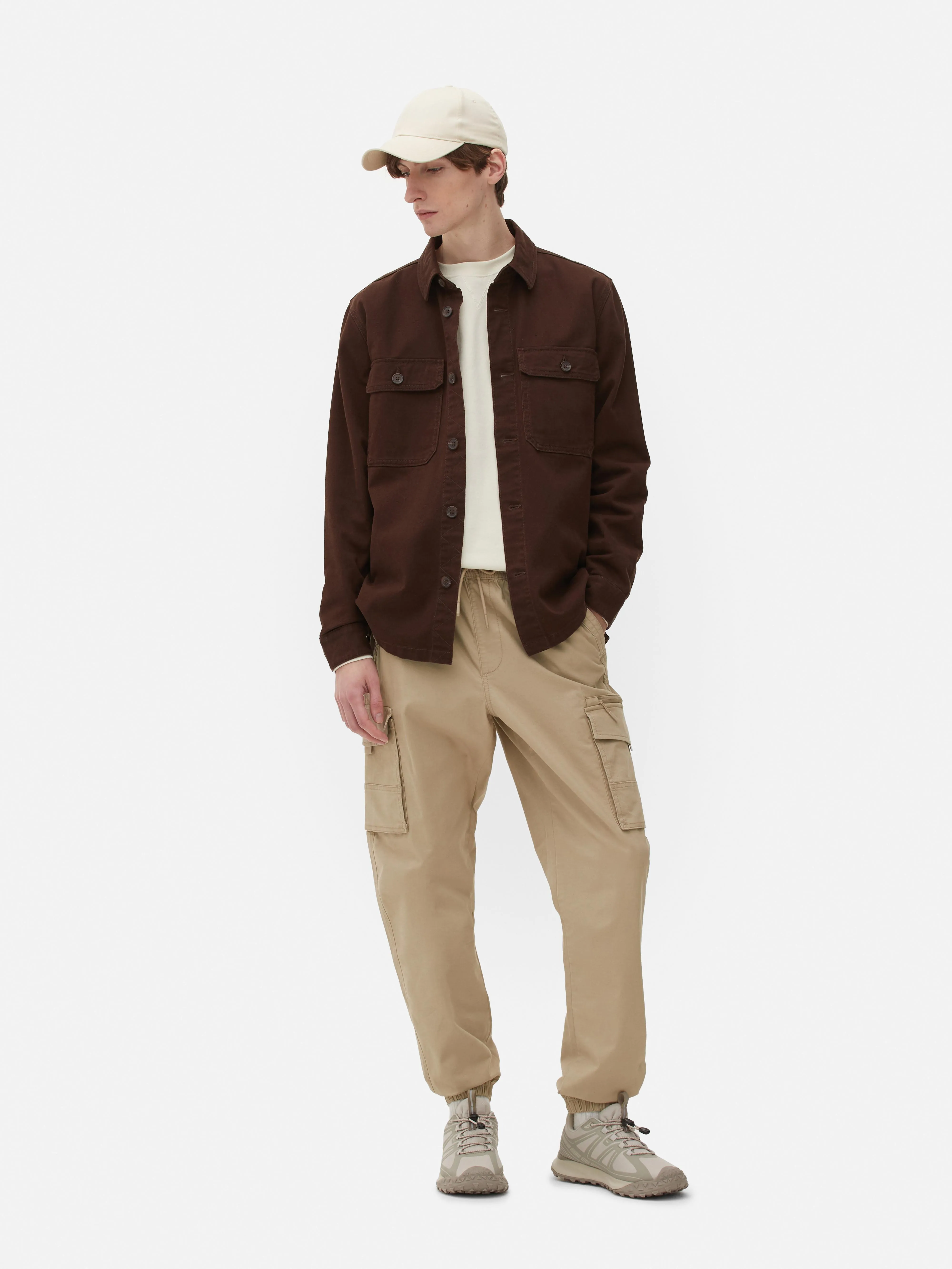 Pantaloni cargo con bordo elasticizzato