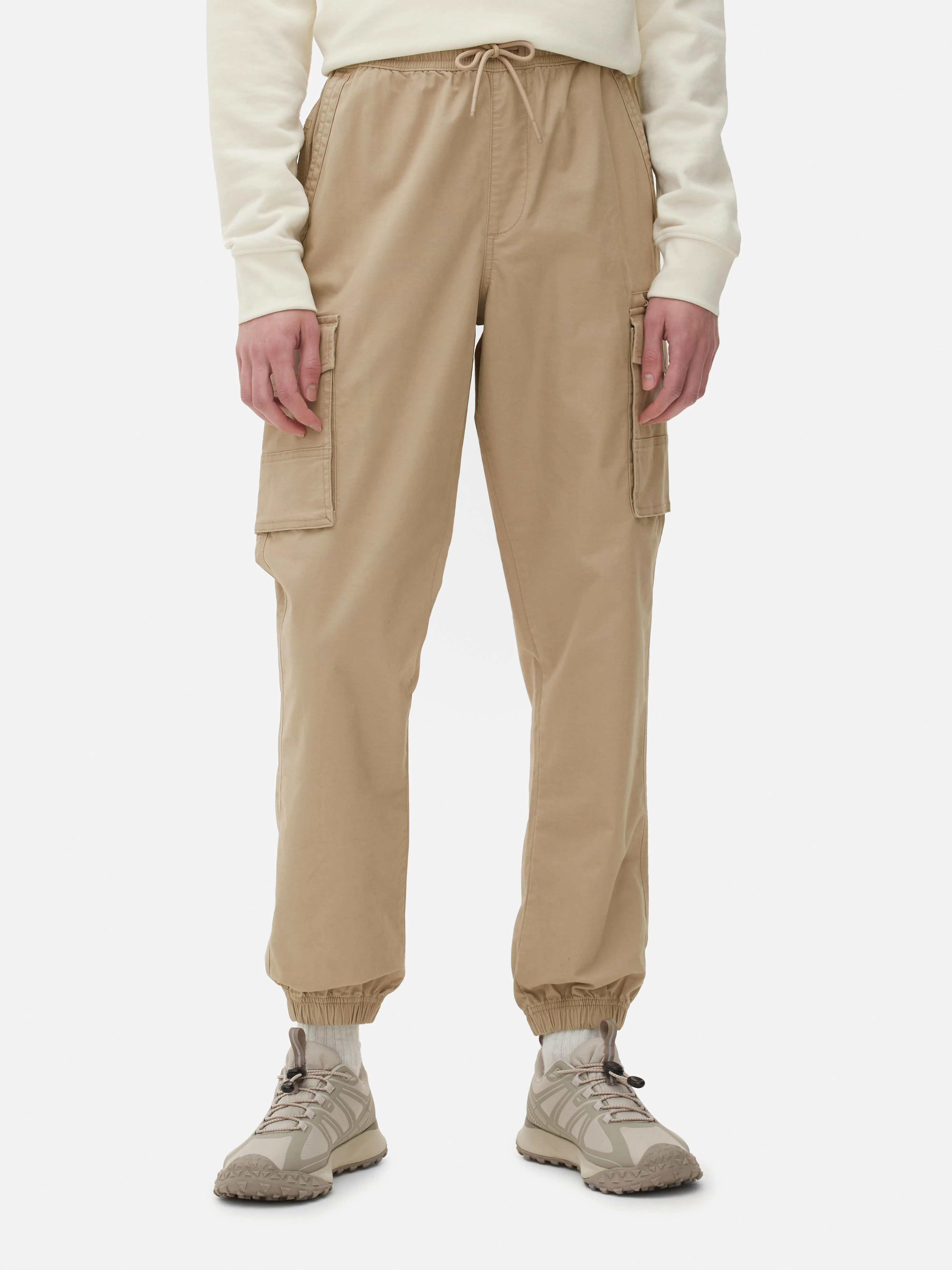 Pantaloni cargo con bordo elasticizzato
