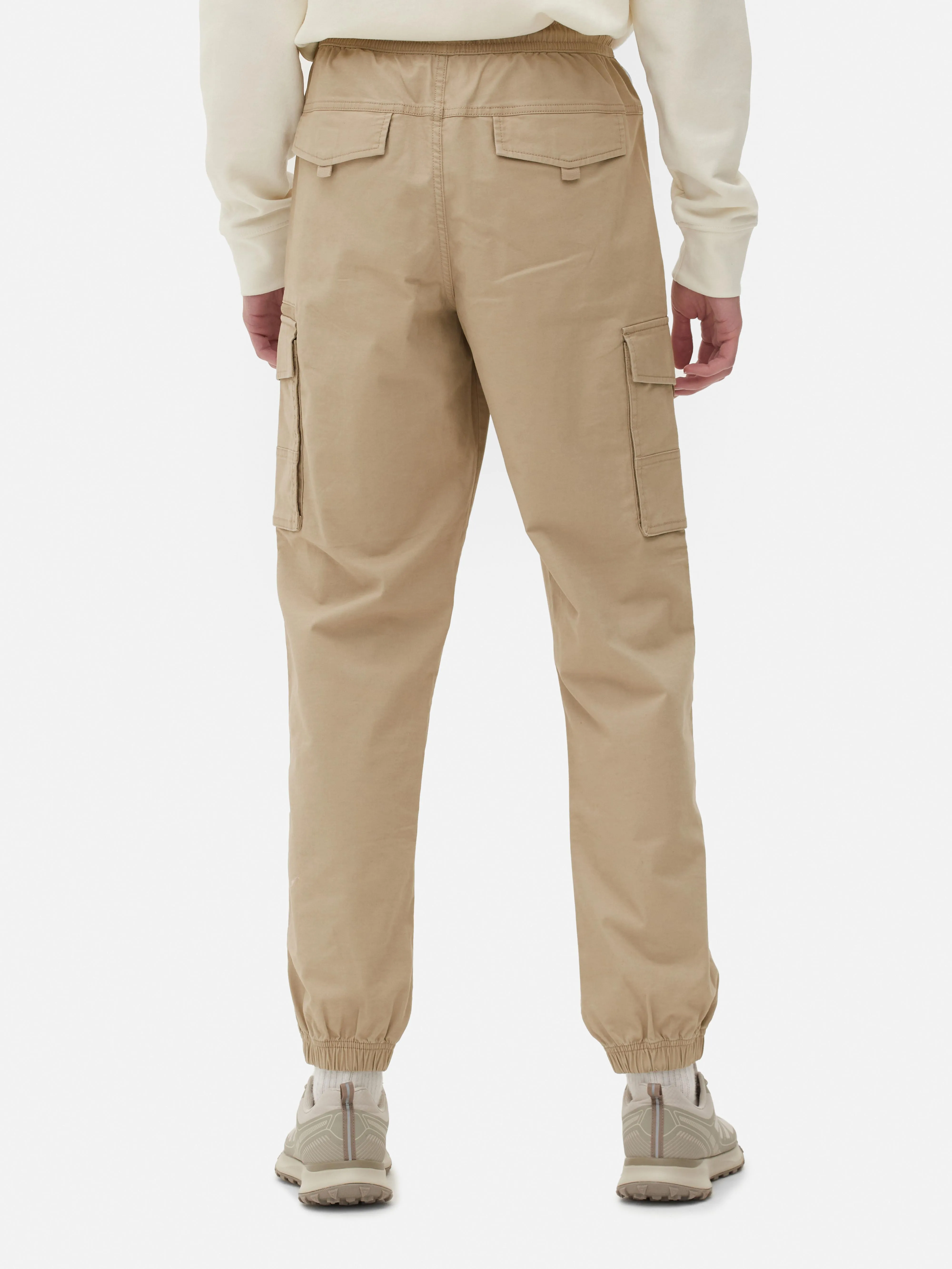 Pantaloni cargo con bordo elasticizzato