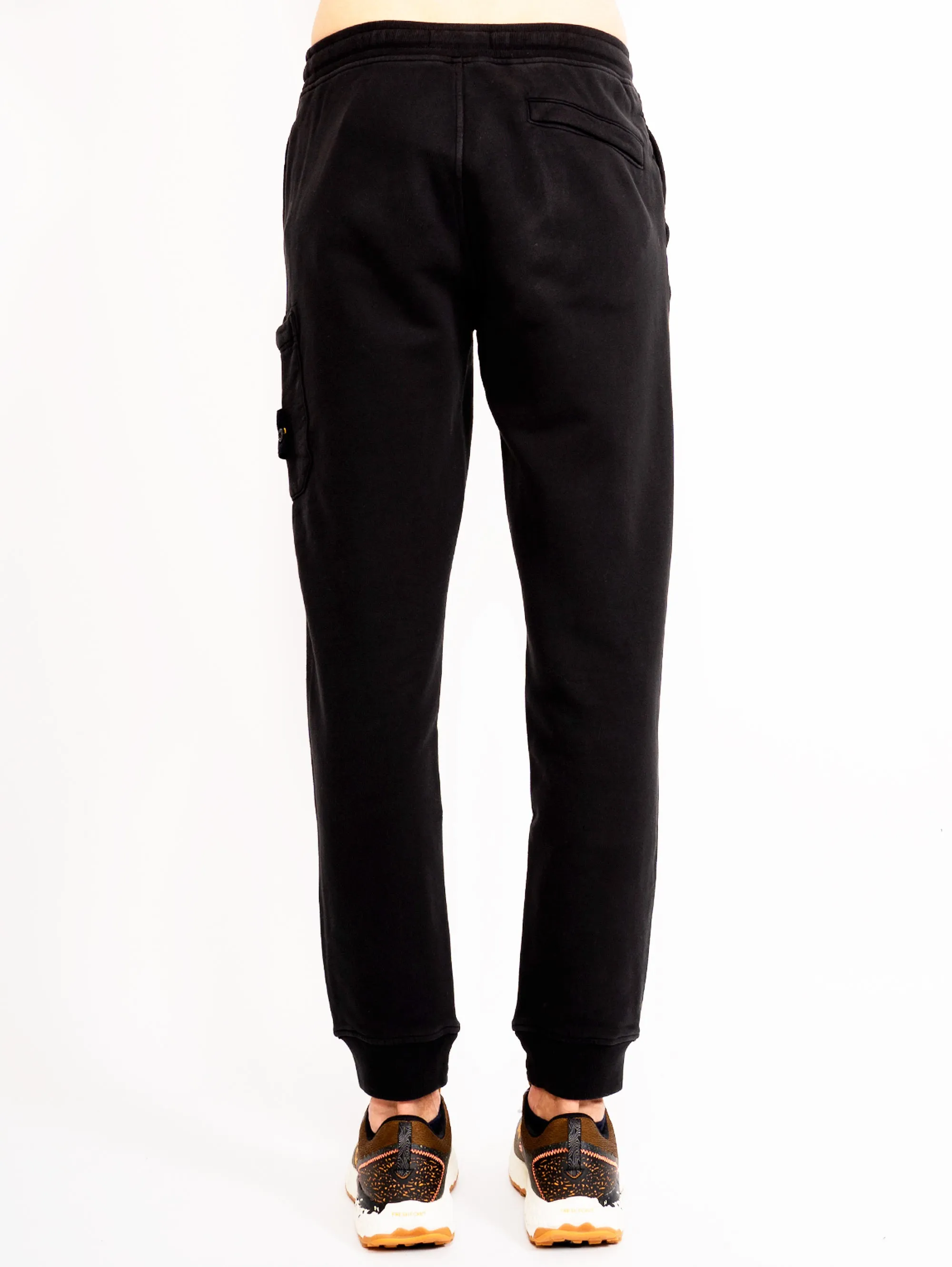 Pantaloni Cargo in Felpa Nero