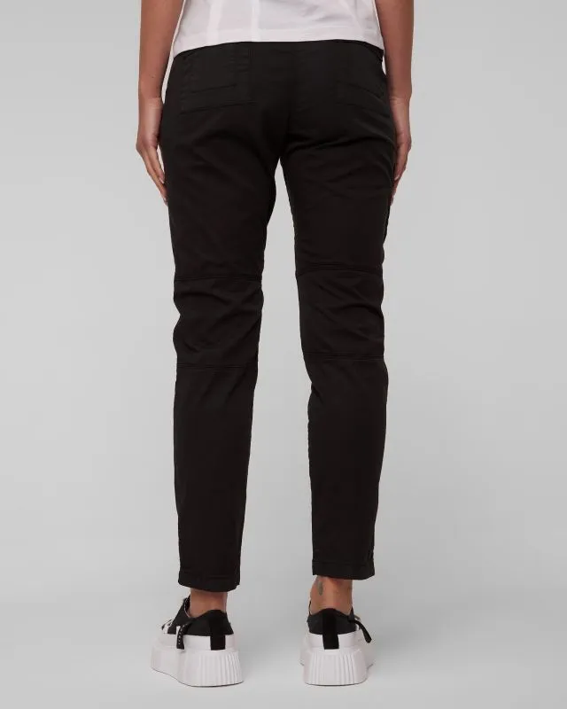 Pantaloni cargo neri da donna Aeronautica Militare