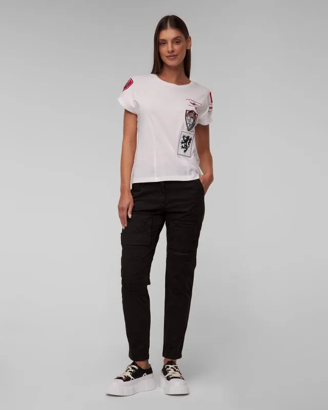 Pantaloni cargo neri da donna Aeronautica Militare