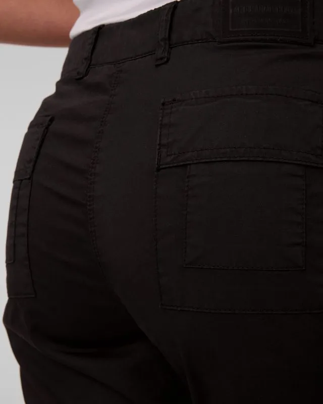 Pantaloni cargo neri da donna Aeronautica Militare